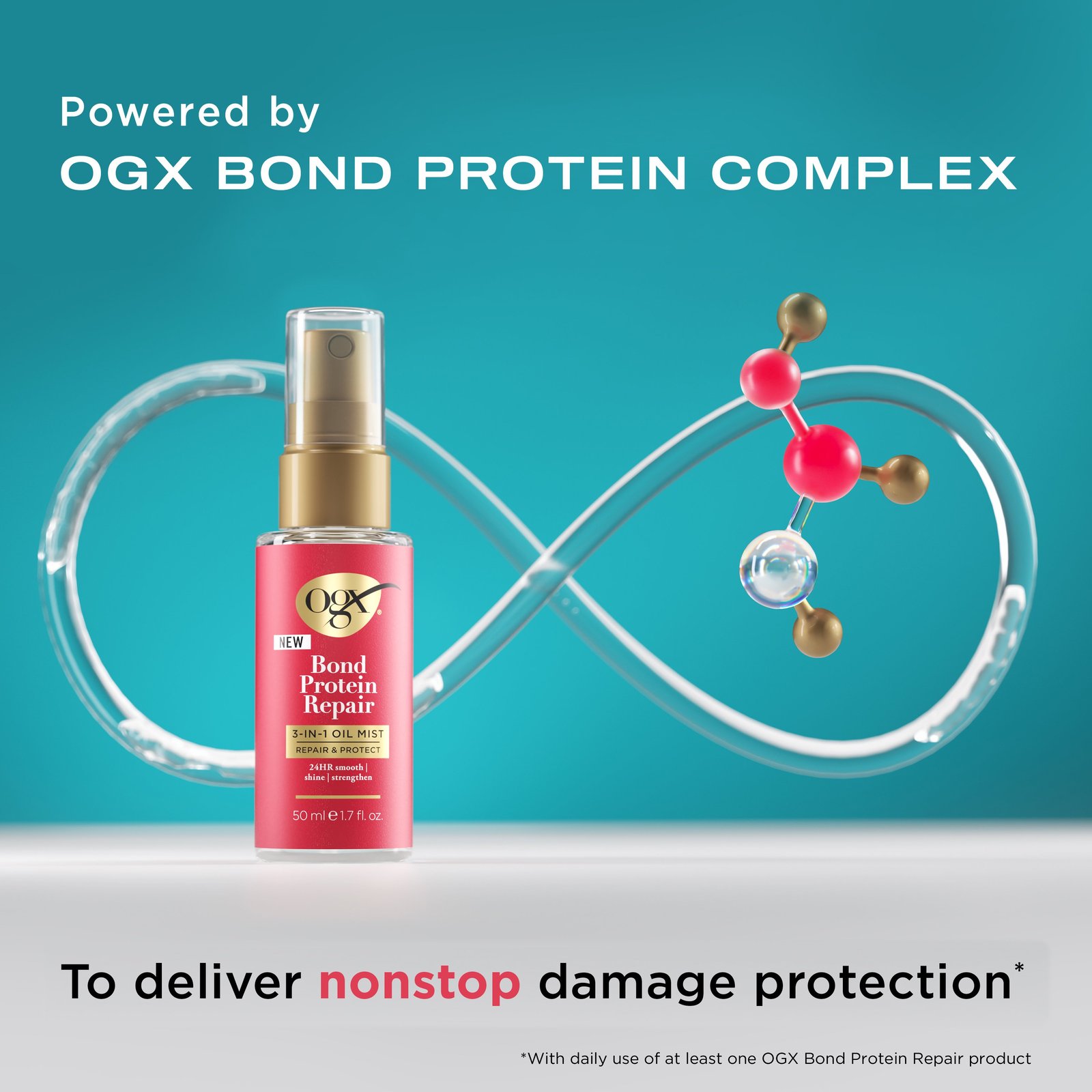 OGX Bond Protein Repair زيت رذاذ 3 في 1 50ml