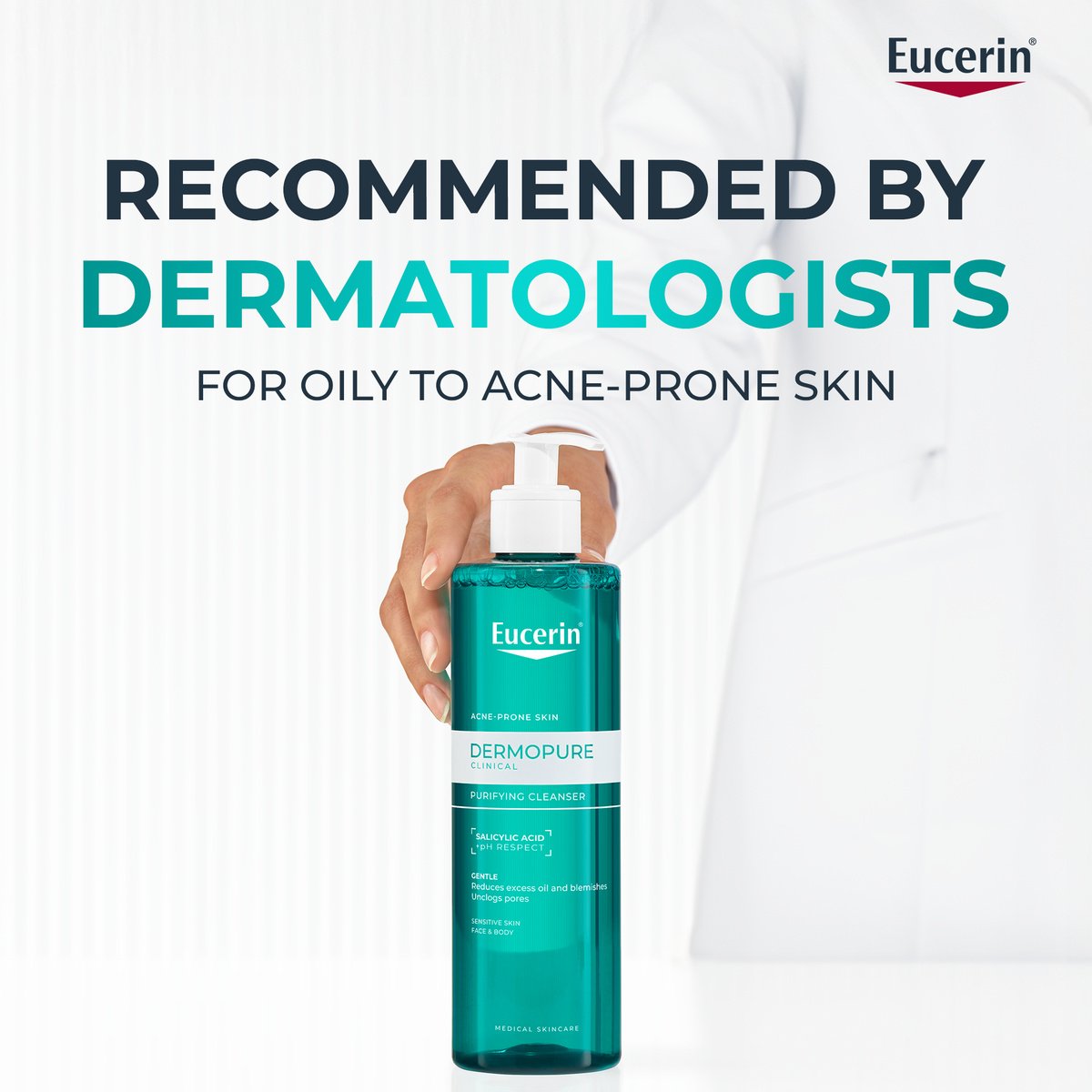 Eucerin DERMOPURE Clinical Purifying Cleansing Gel Acne-Prone Skin 400ml