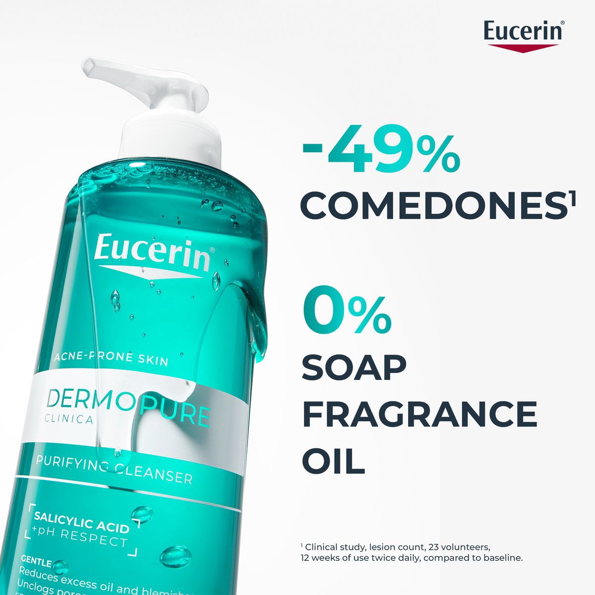 Eucerin DERMOPURE Clinical Purifying Cleansing Gel Acne-Prone Skin 200ml
