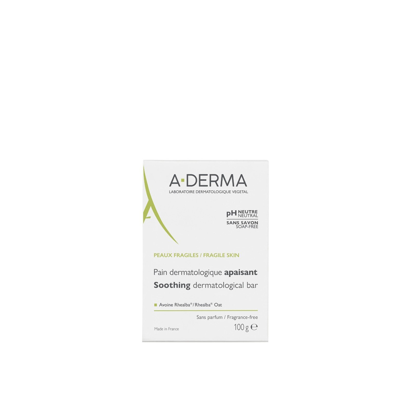 A-Derma Dermatologisches Beruhigendes Reinigungsstück Ohne Duftstoffe 100g