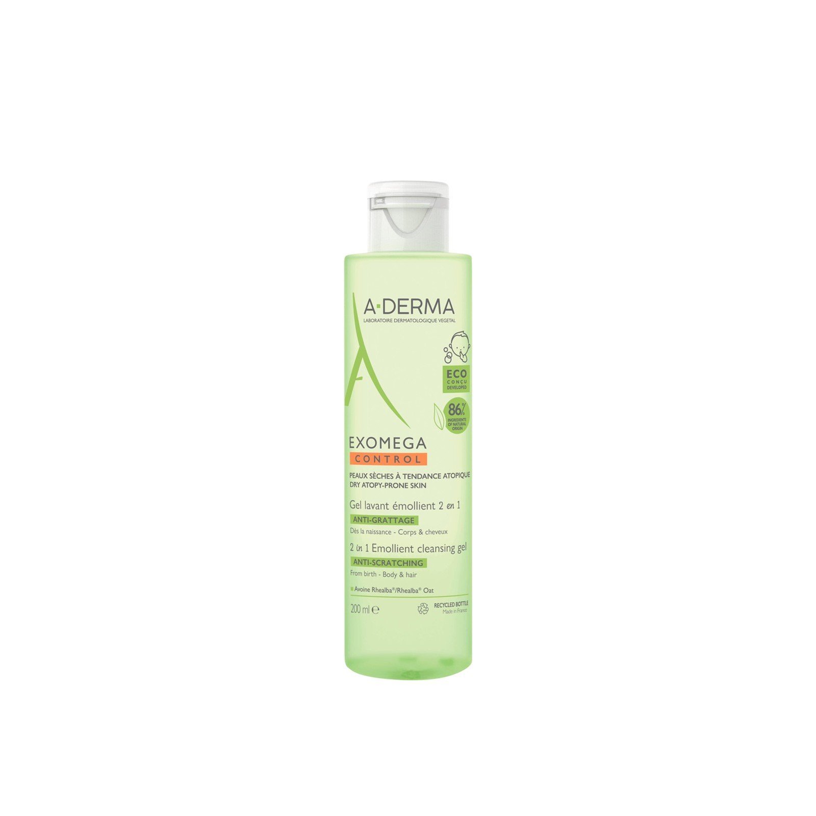 A-Derma Exomega Control Emollient Cleansing Gel 200ml