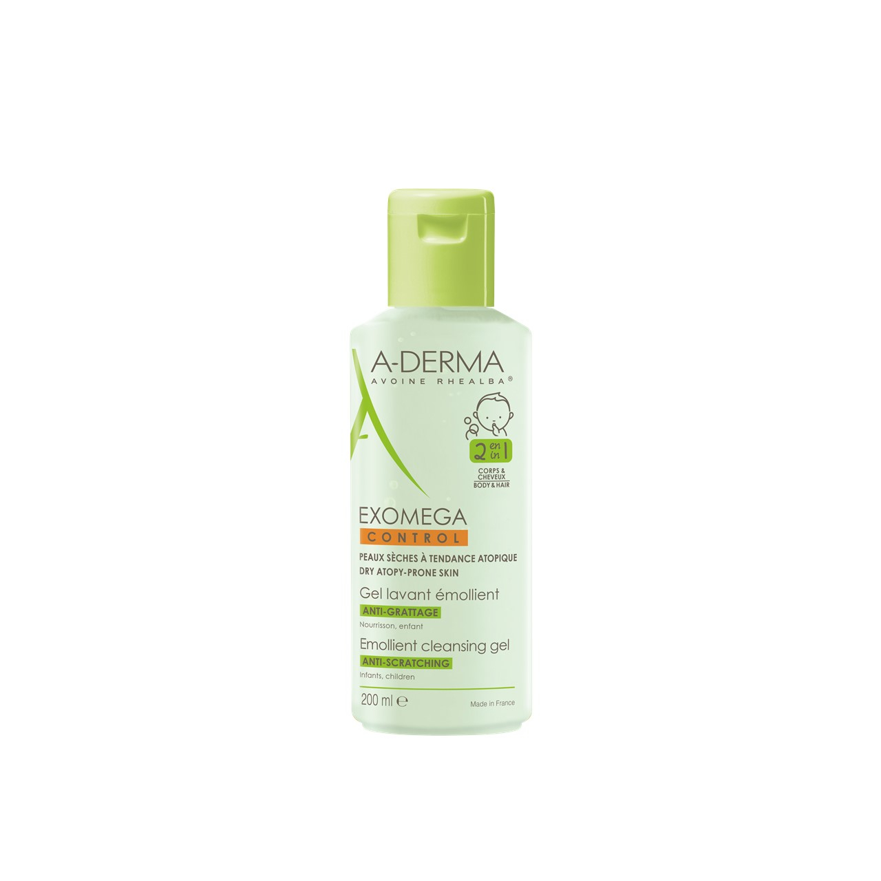 A-Derma Exomega Control Emollient Cleansing Gel 200ml