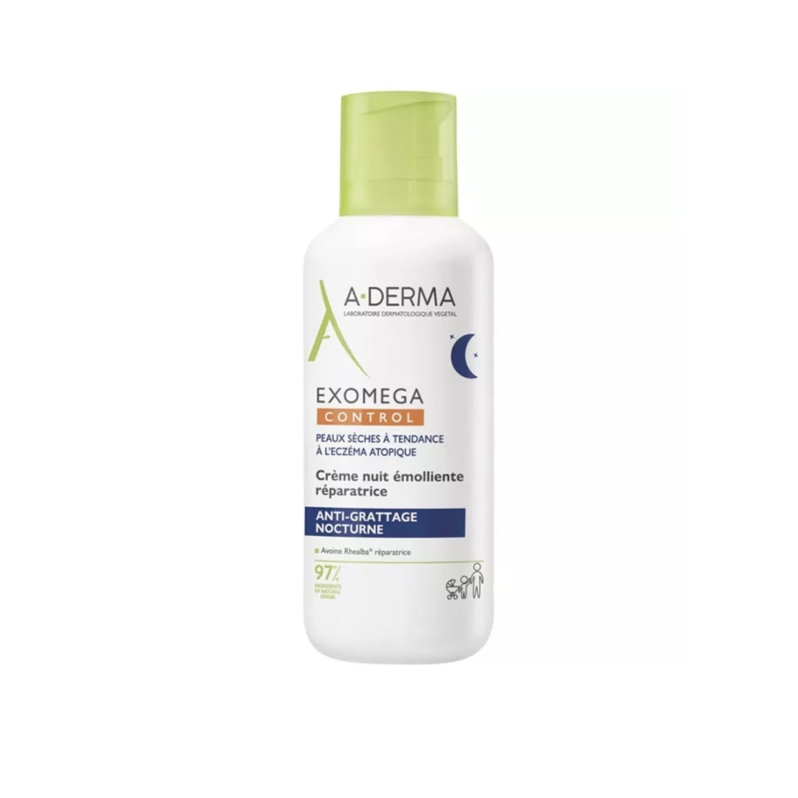 A-Derma Exomega Control Repairing Emollient Night Cream 400ml