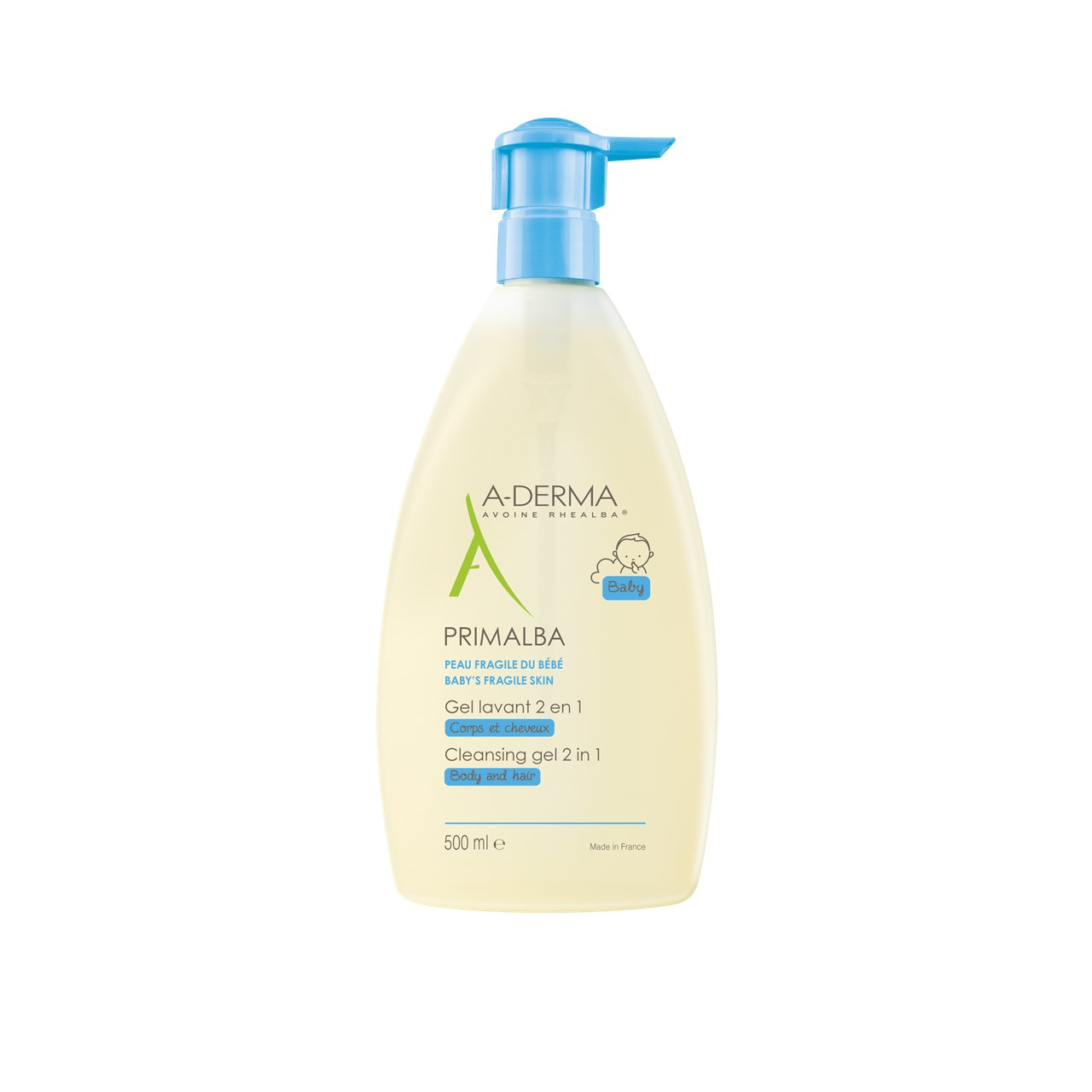 A-Derma Primalba أطفال لطيف جل تنظيف 500ml