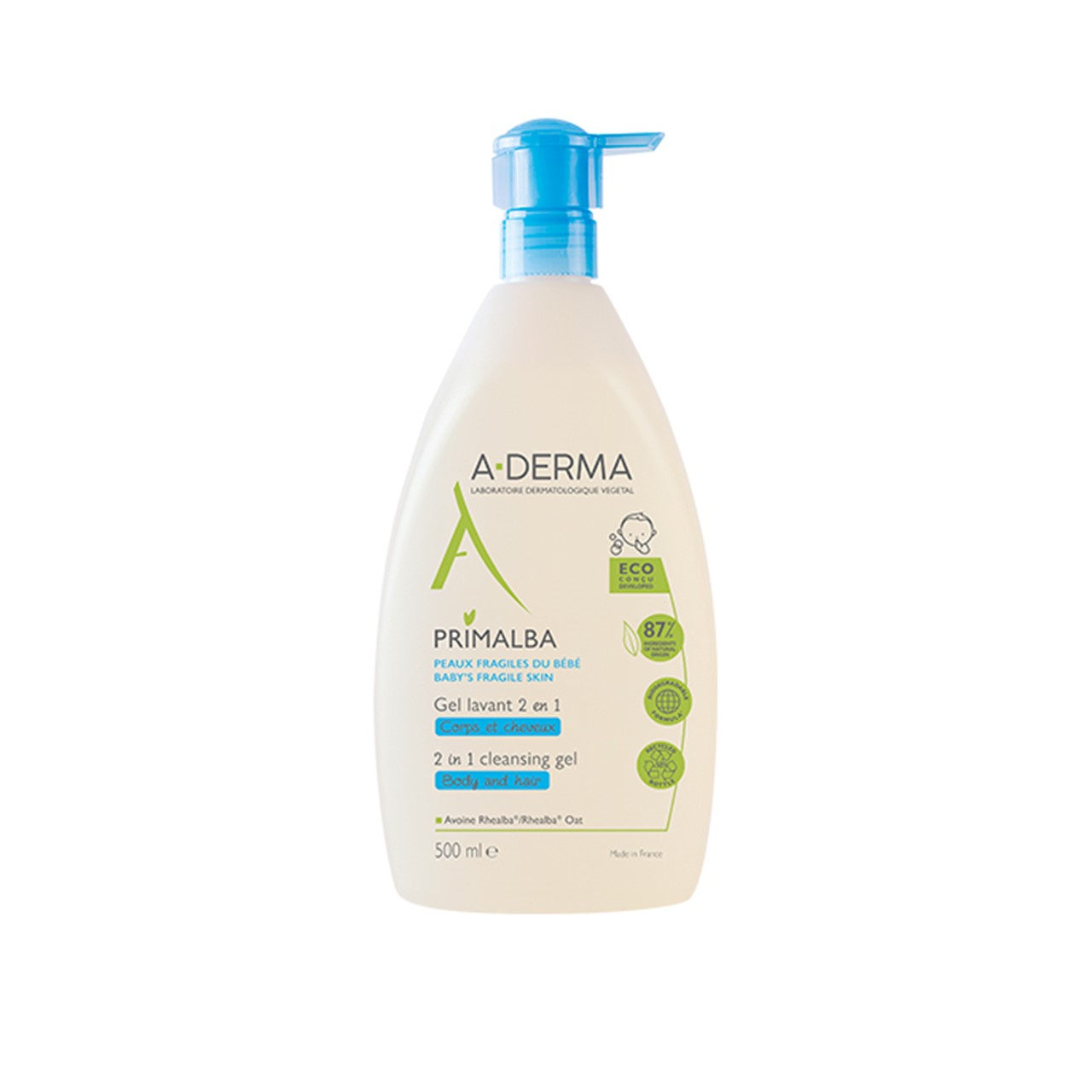 A-Derma Primalba أطفال لطيف جل تنظيف 500ml