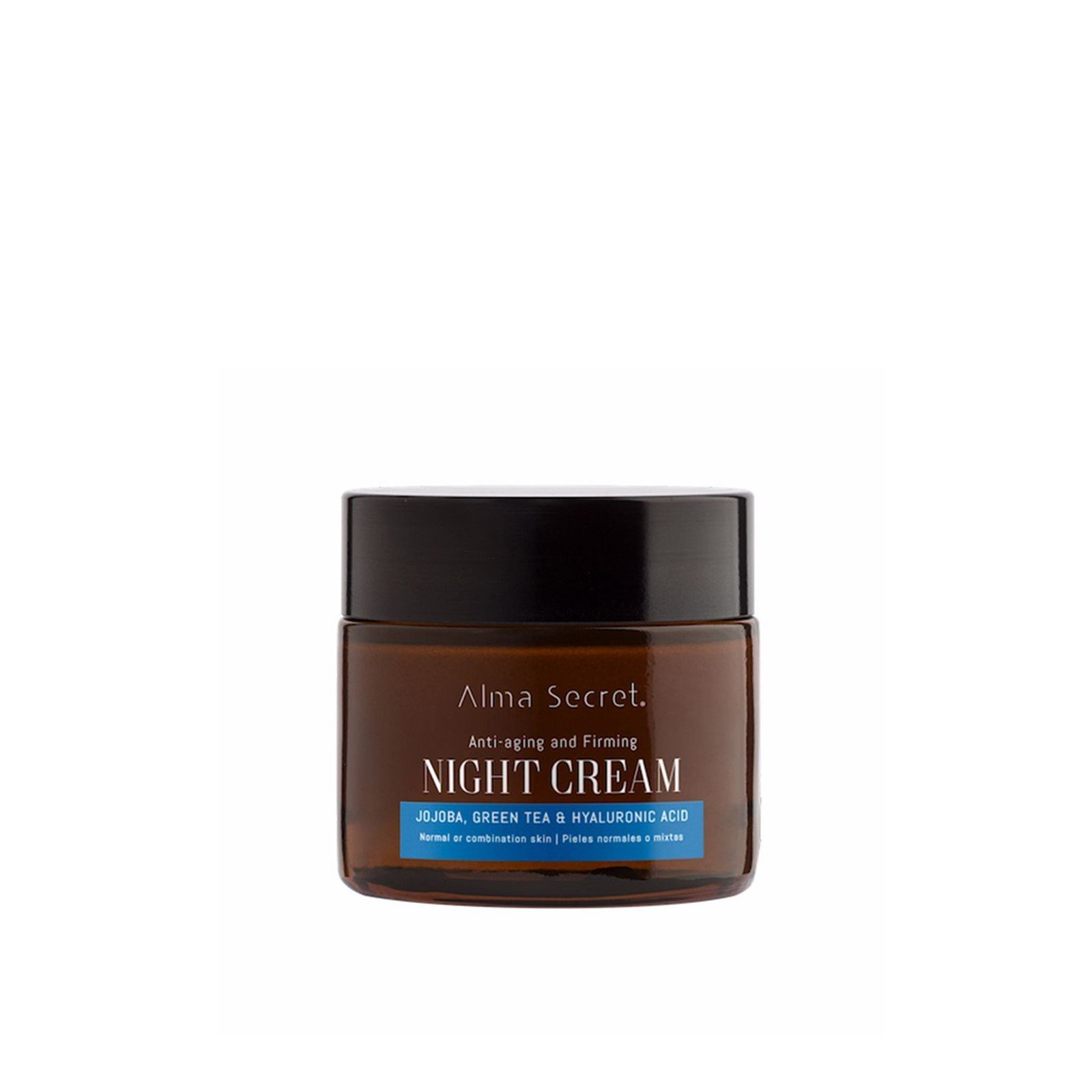Alma Secret Anti-Aging and Firming Jojoba, Green Tea & Hyaluronic Acid Night Cream 50ml (1.7floz)