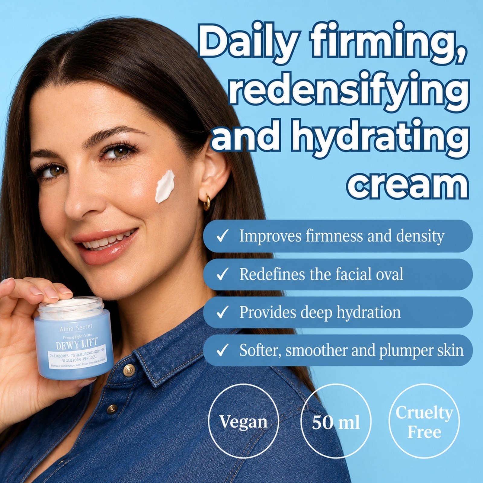 Alma Secret كريم Dewy Lift الغني المشدّ 50ml
