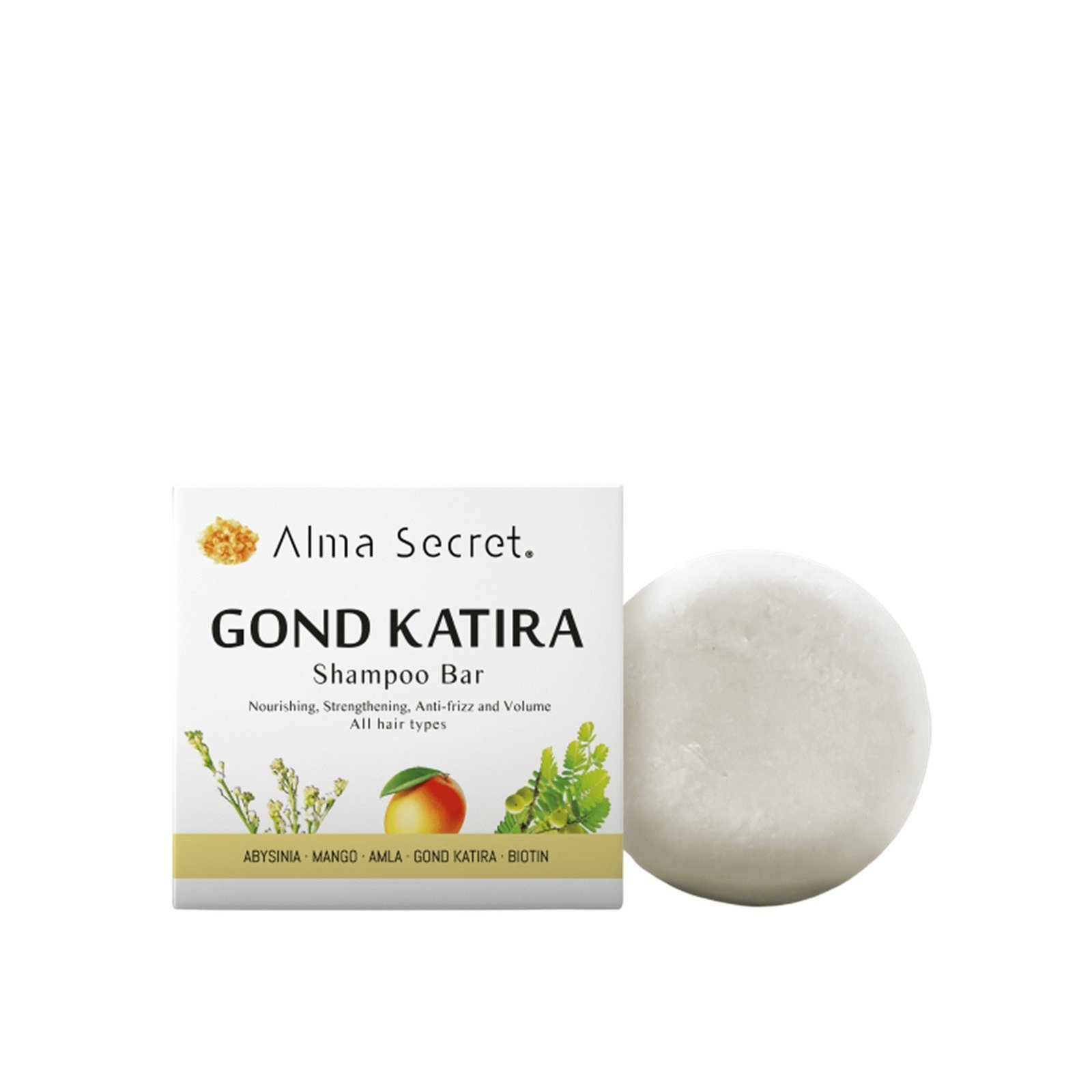 Alma Secret Gond Katira Shampoo Bar 85g (2.99floz)