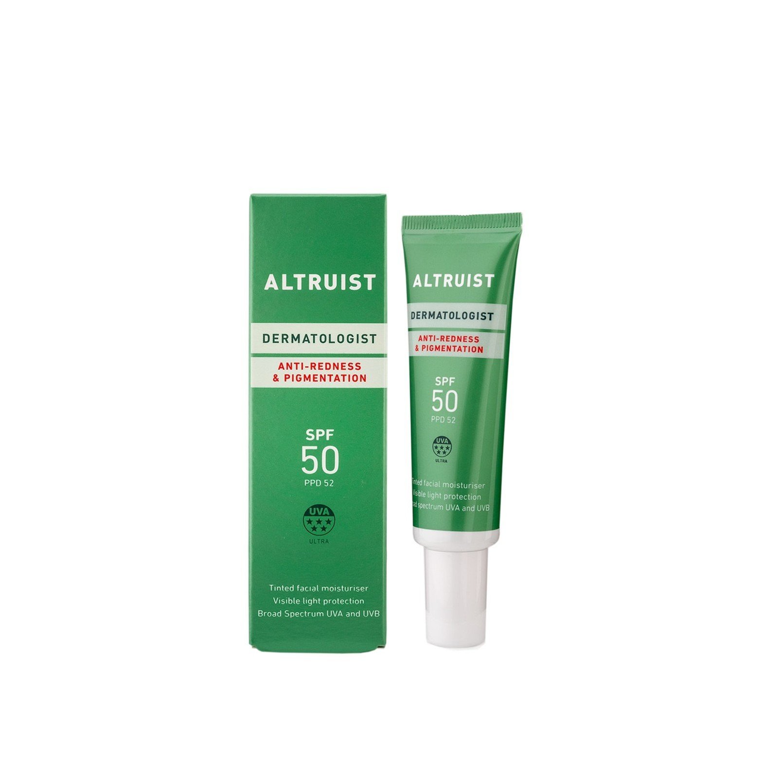 Altruist Anti-Redness & Pigmentation SPF50 Tinted Facial Moisturizer 30ml