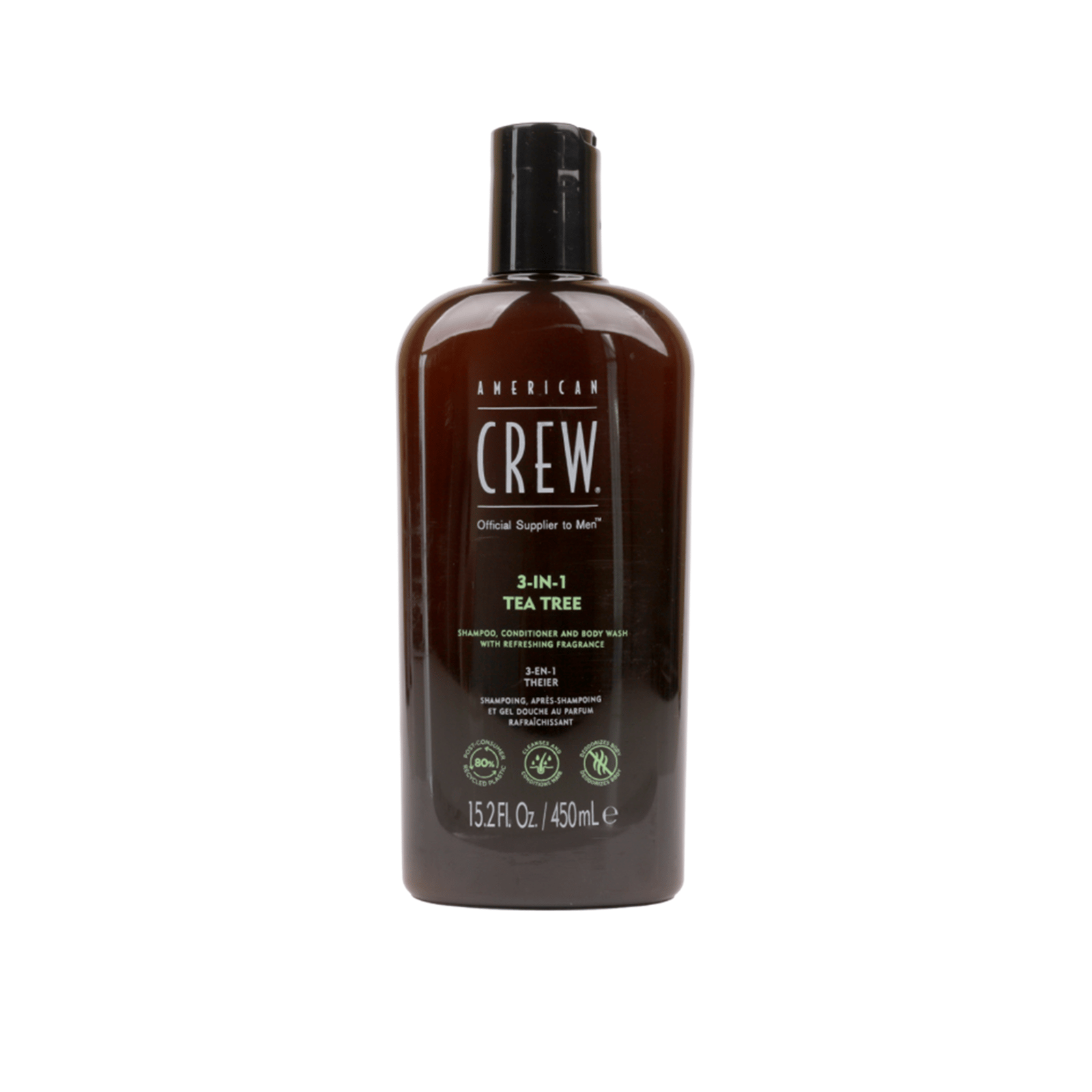 American Crew 3-In-1 Tea Tree Shampoo, Conditioner and Body Wash 450ml
