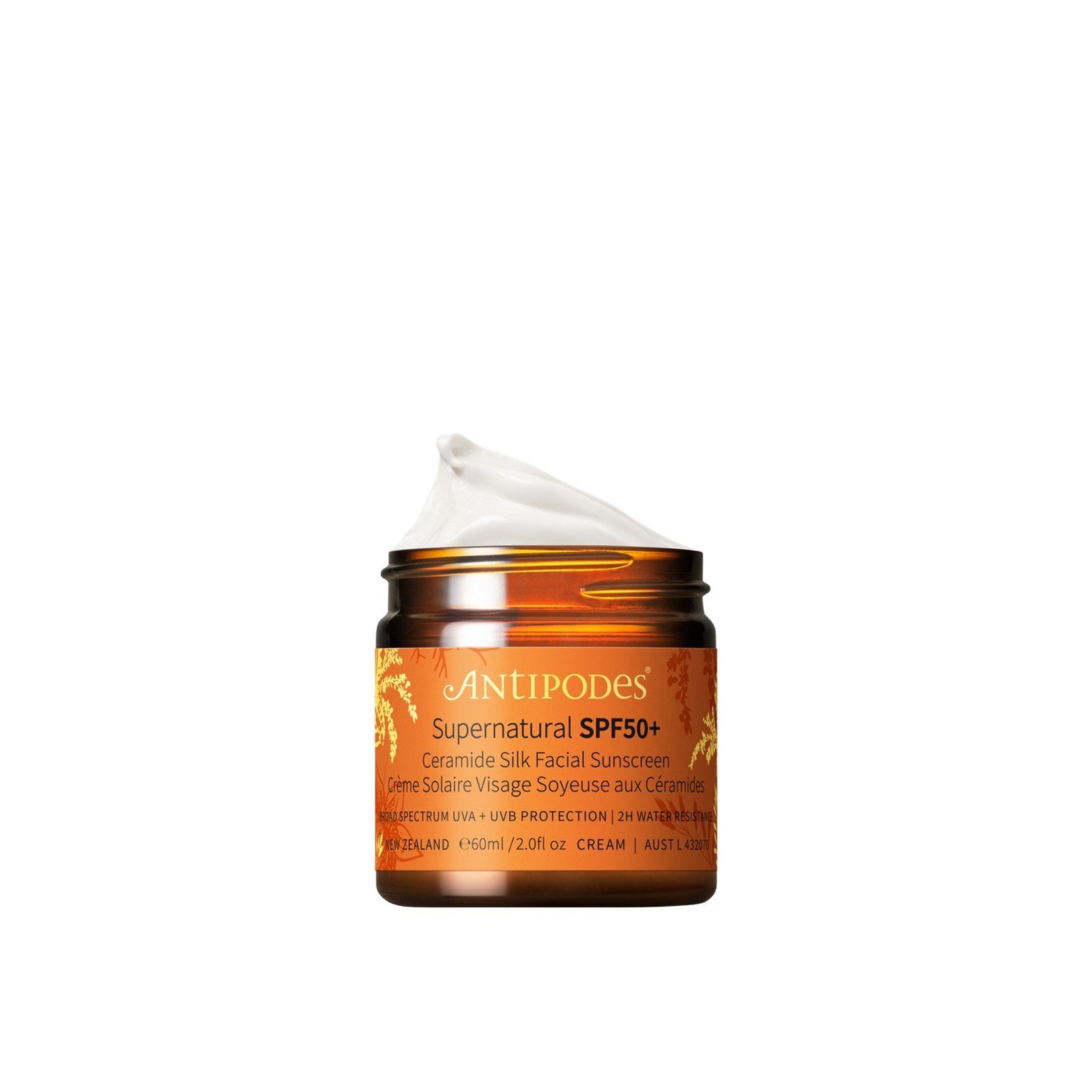 Antipodes Supernatural Ceramide Silk Krem Diellor për Fytyrën SPF50+ 60ml