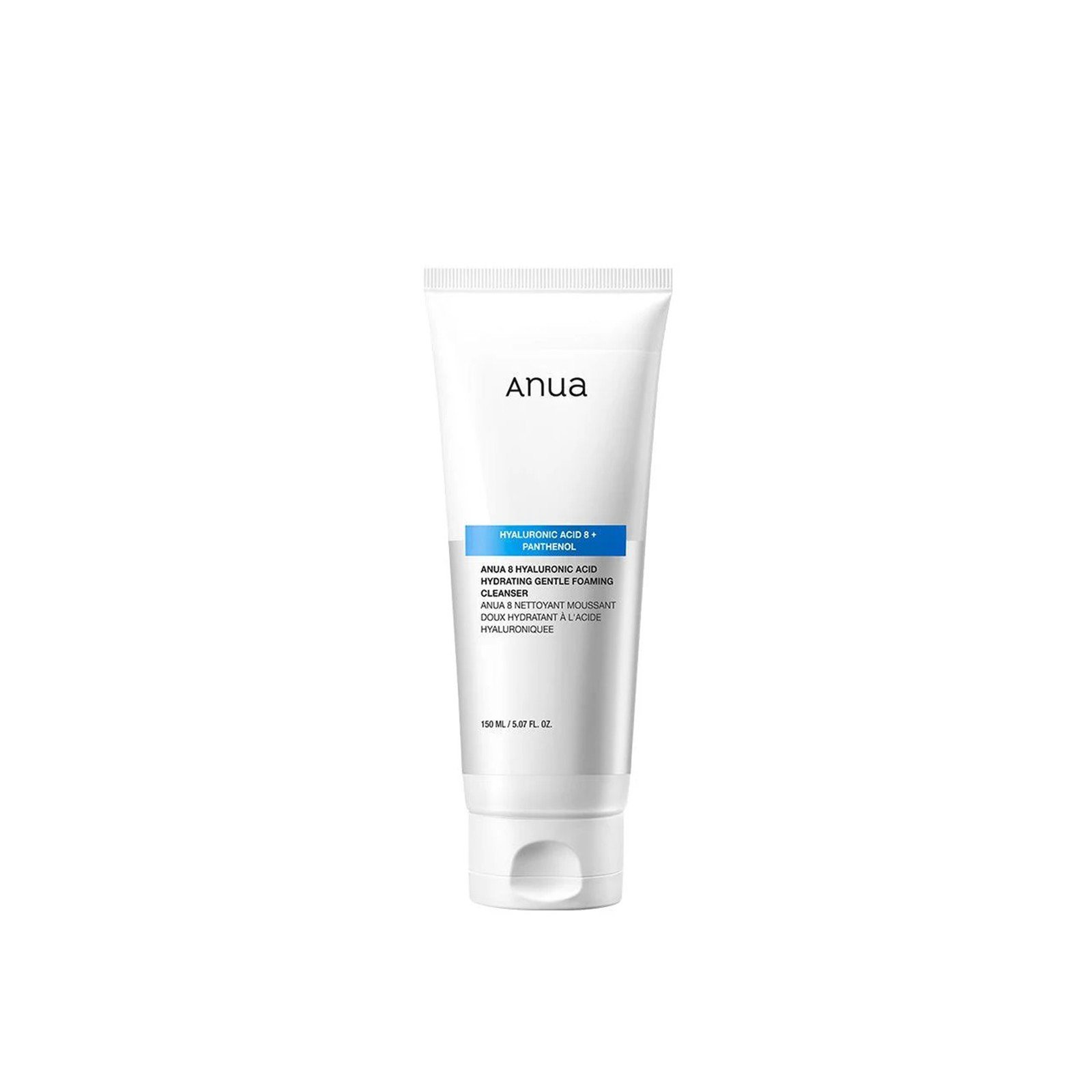 Anua منظف رغوي لطيف مرطب بـ8 أنواع من حمض الهيالورونيك 150ml