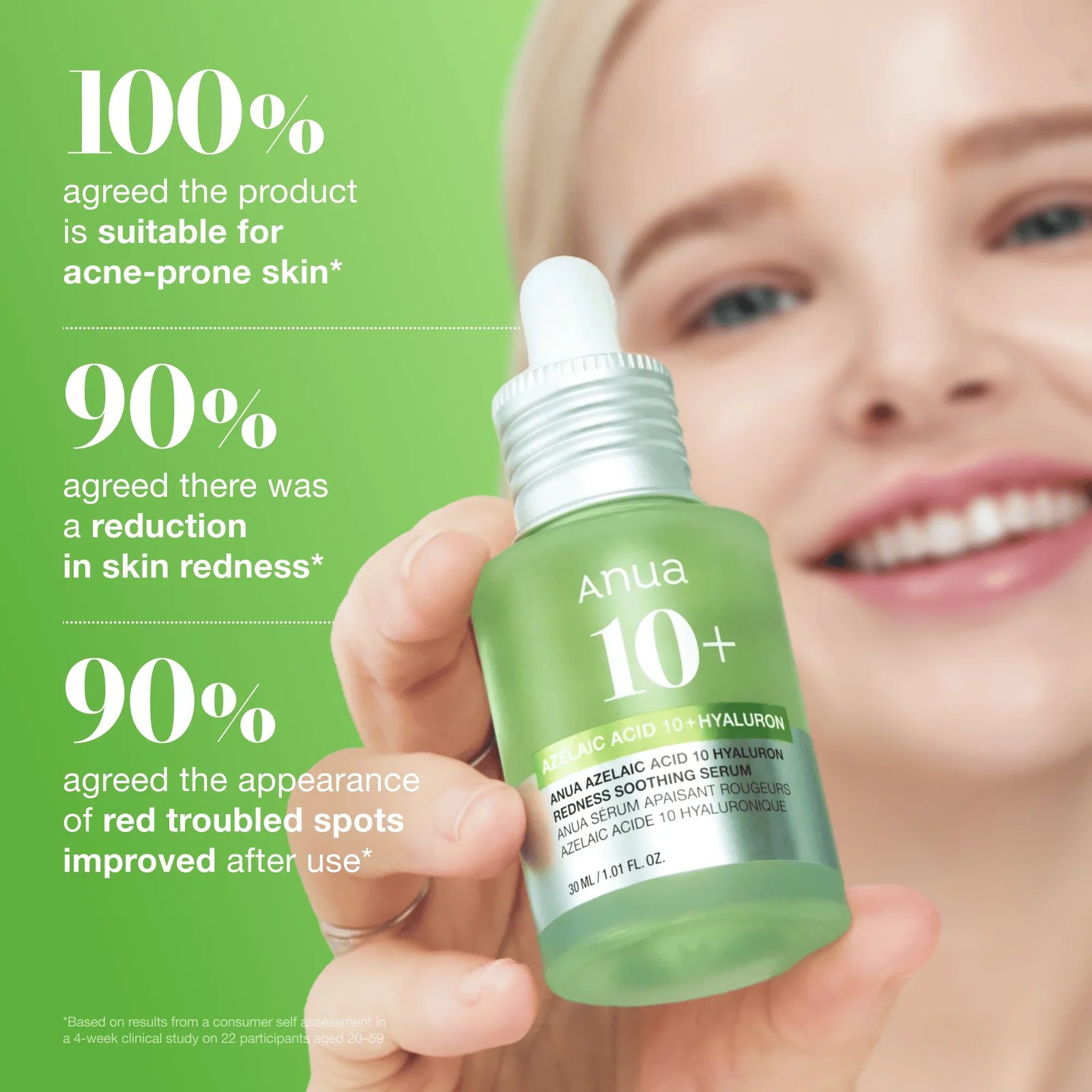 Anua Azelaic Acid 10 Hyaluron Redness Soothing Serum 30ml (1.01floz)