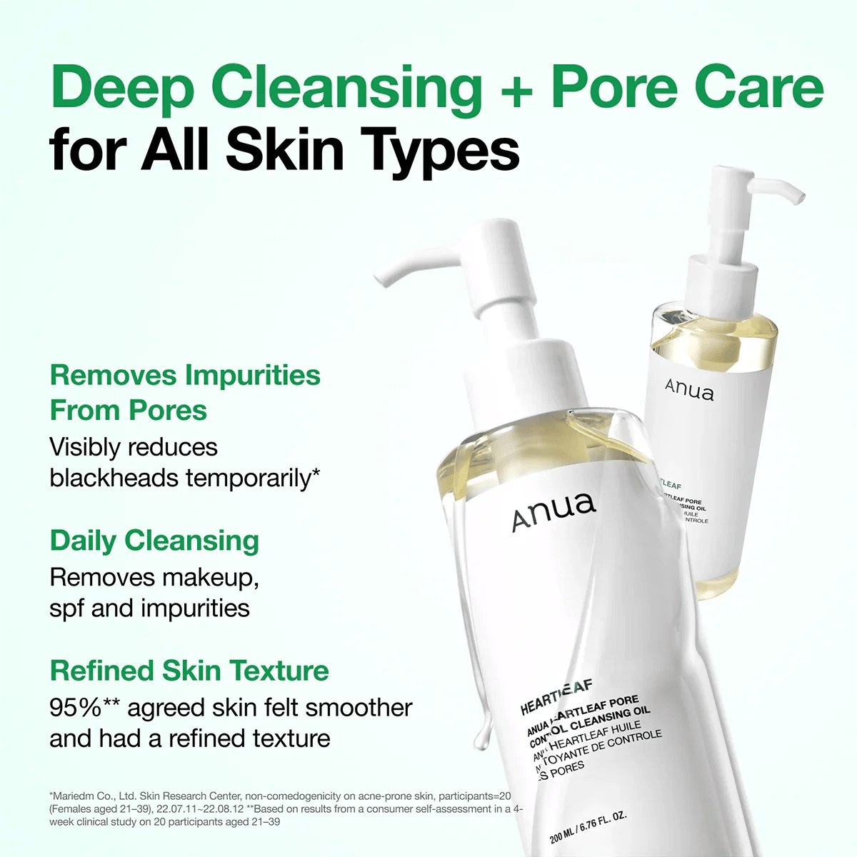 Anua Heartleaf Óleo de Limpeza Controlo de Poros 200ml