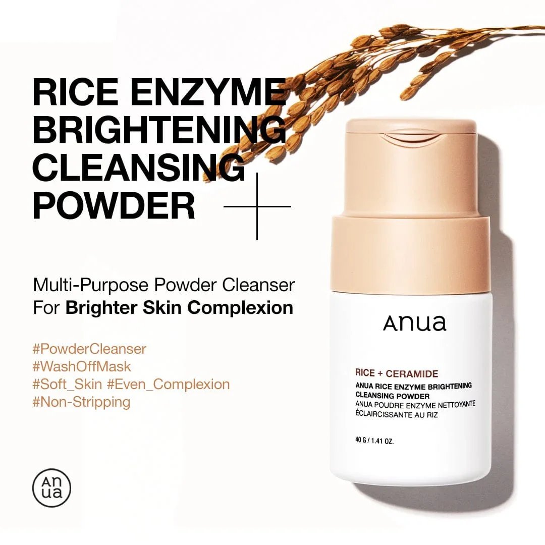 Anua Rice Enzyme Brightening Cleansing Powder 40g (1.41oz)