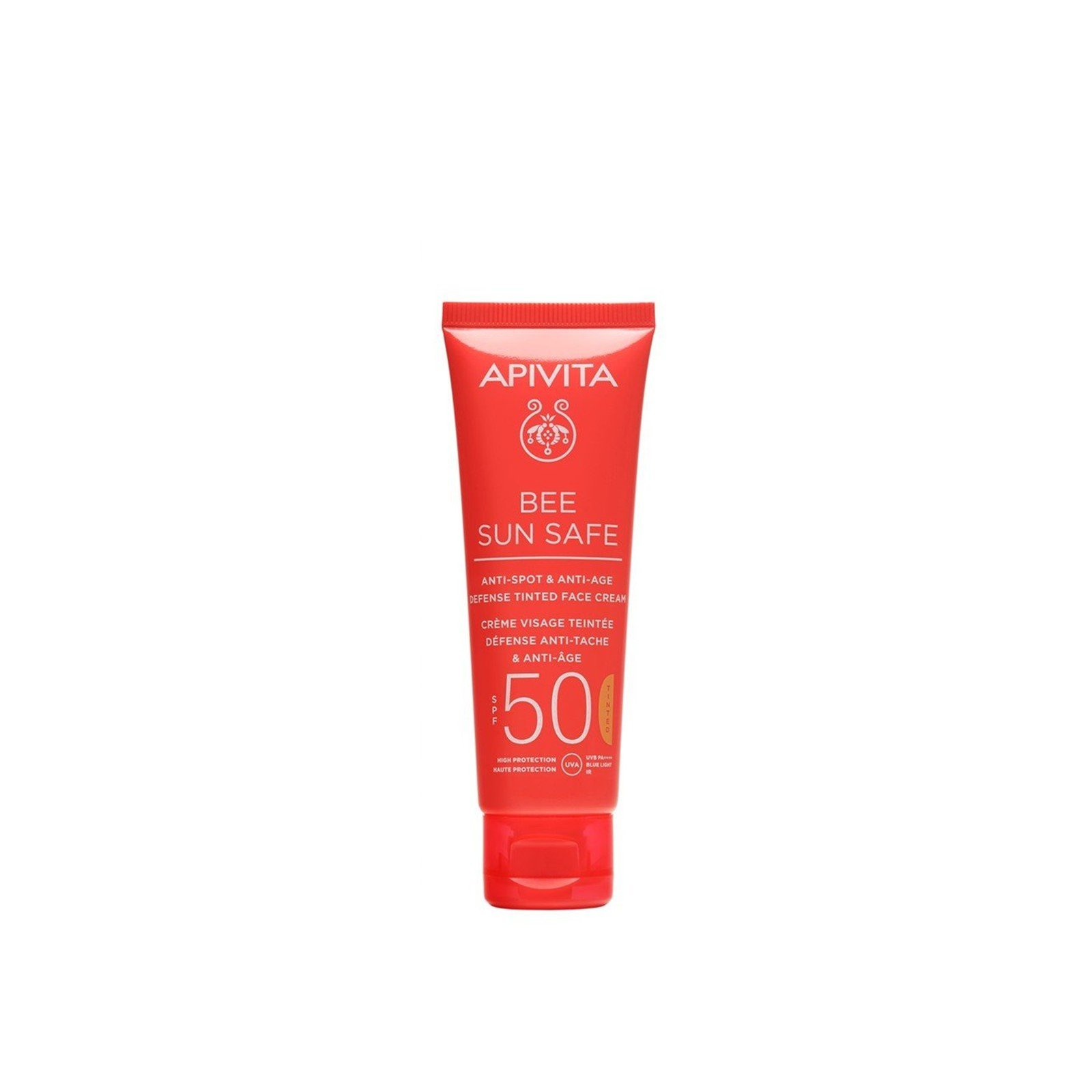 APIVITA Bee Sun Safe Anti-Spot & Anti-Age Tinted Face Cream SPF50 50ml