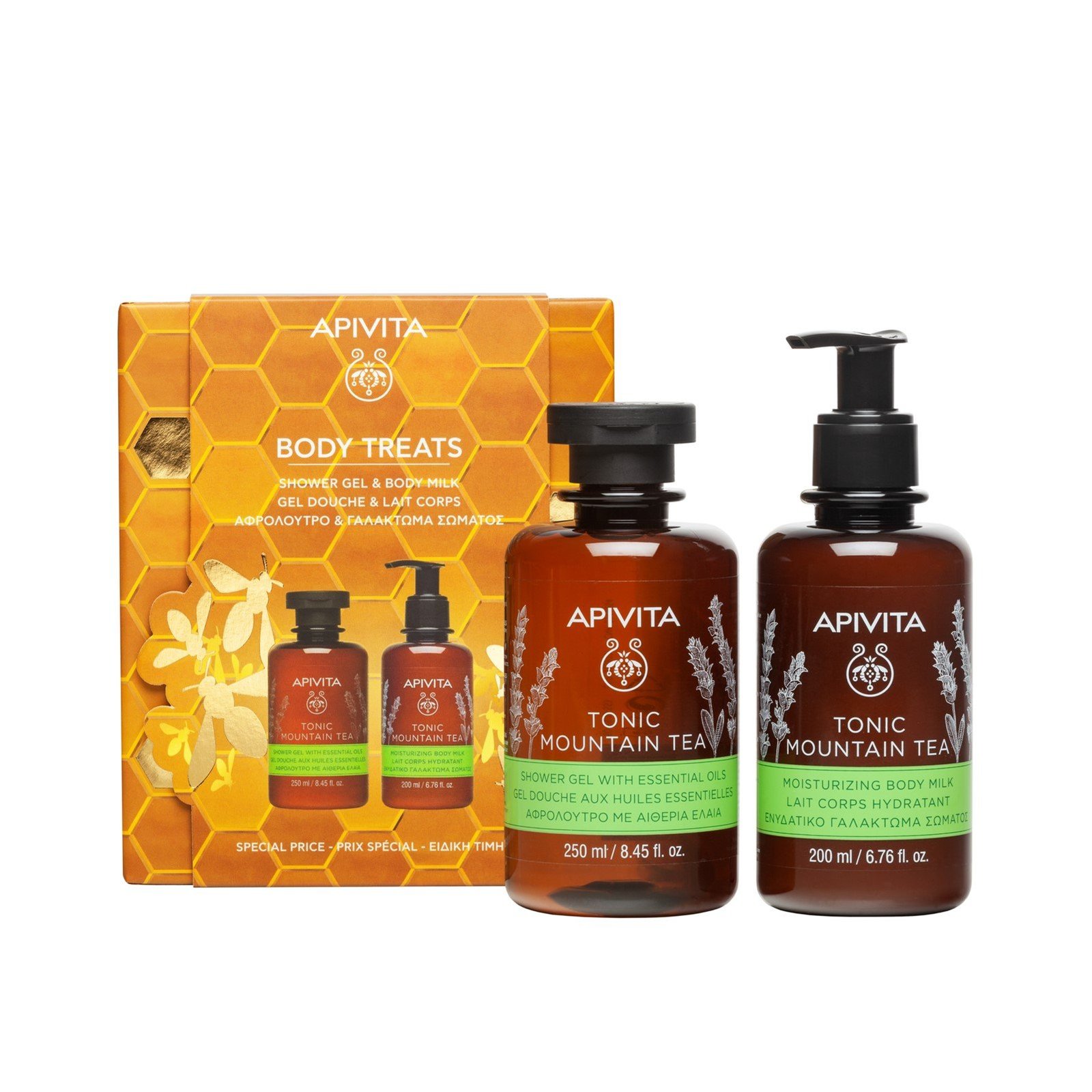 APIVITA Body Treats Tonic Mountain Tea Gift Set