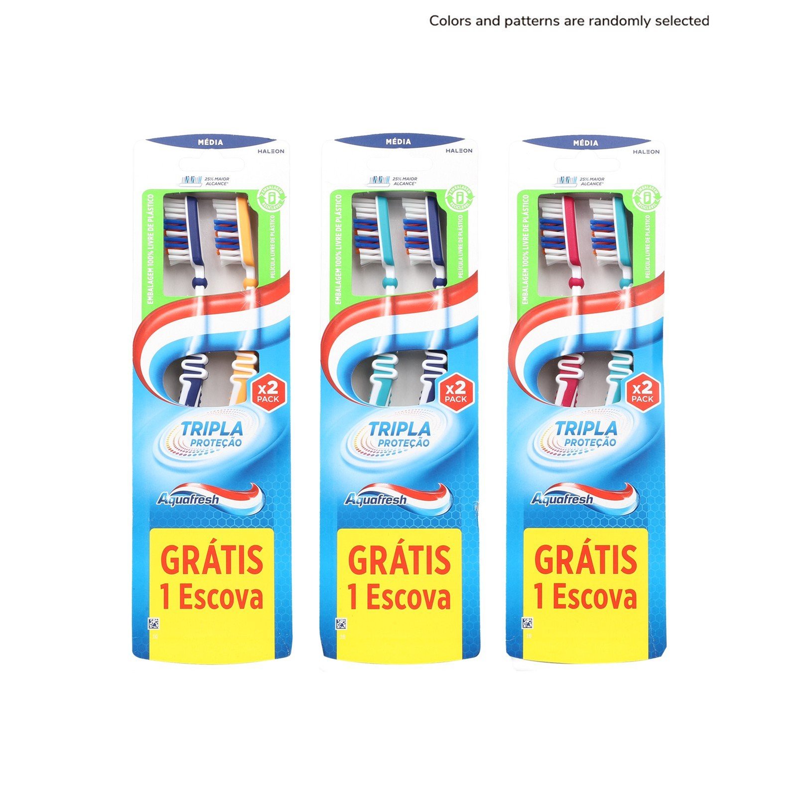 Aquafresh Triple Protection Medium Toothbrush x2