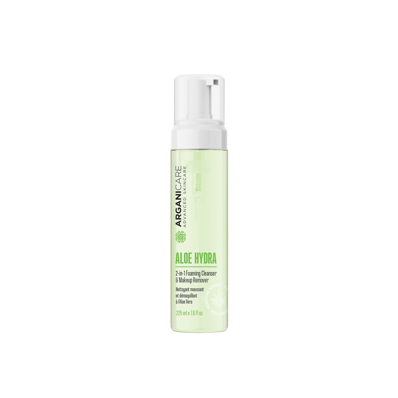 Arganicare Aloe Hydra 2-In-1 Foaming Cleanser 225ml