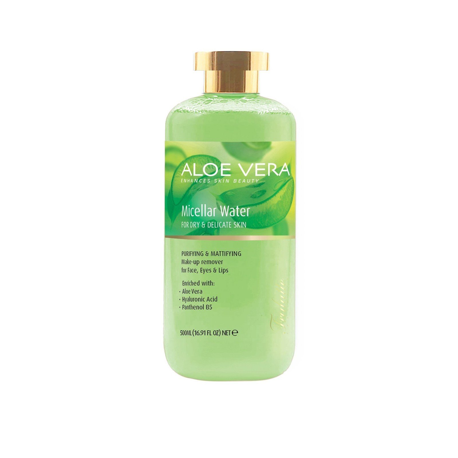 Arganicare Frulatte Aloë Vera Micellair Water Droge & Gevoelige Huid 500ml