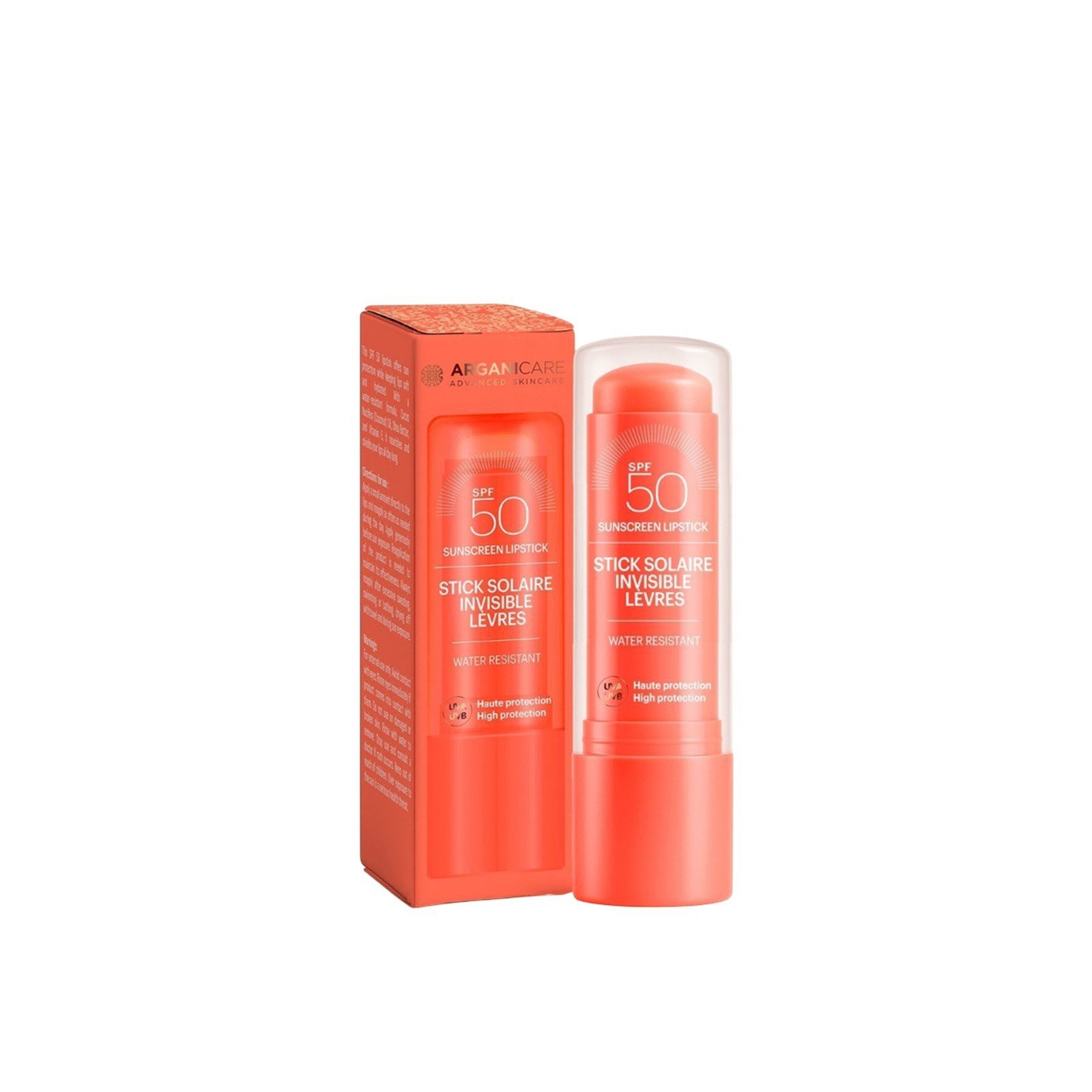 Arganicare Onzichtbare Zonnebrand Lippenstift SPF50 4g