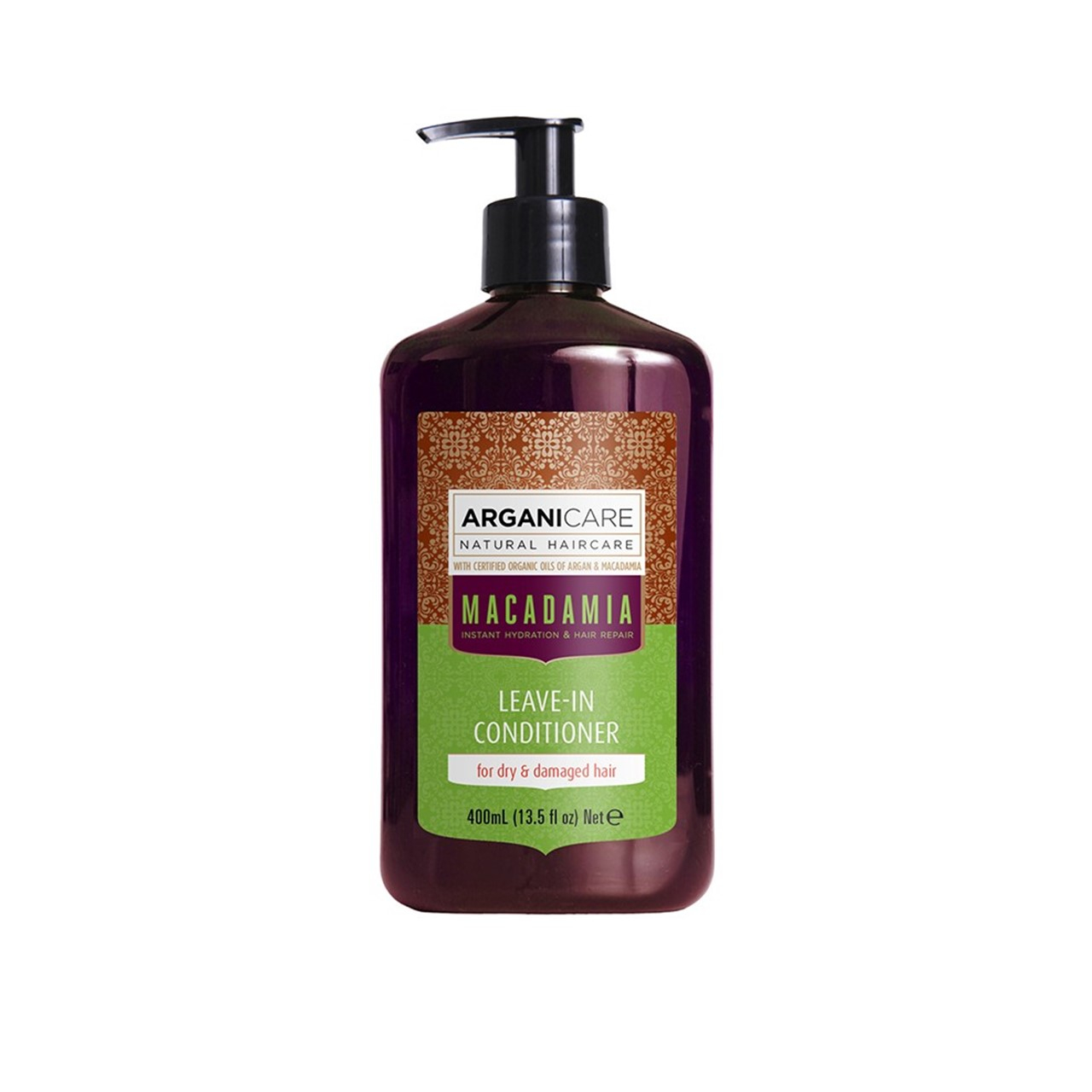 Arganicare Macadamia Leave-in-Conditioner für trockenes & geschädigtes Haar 400ml