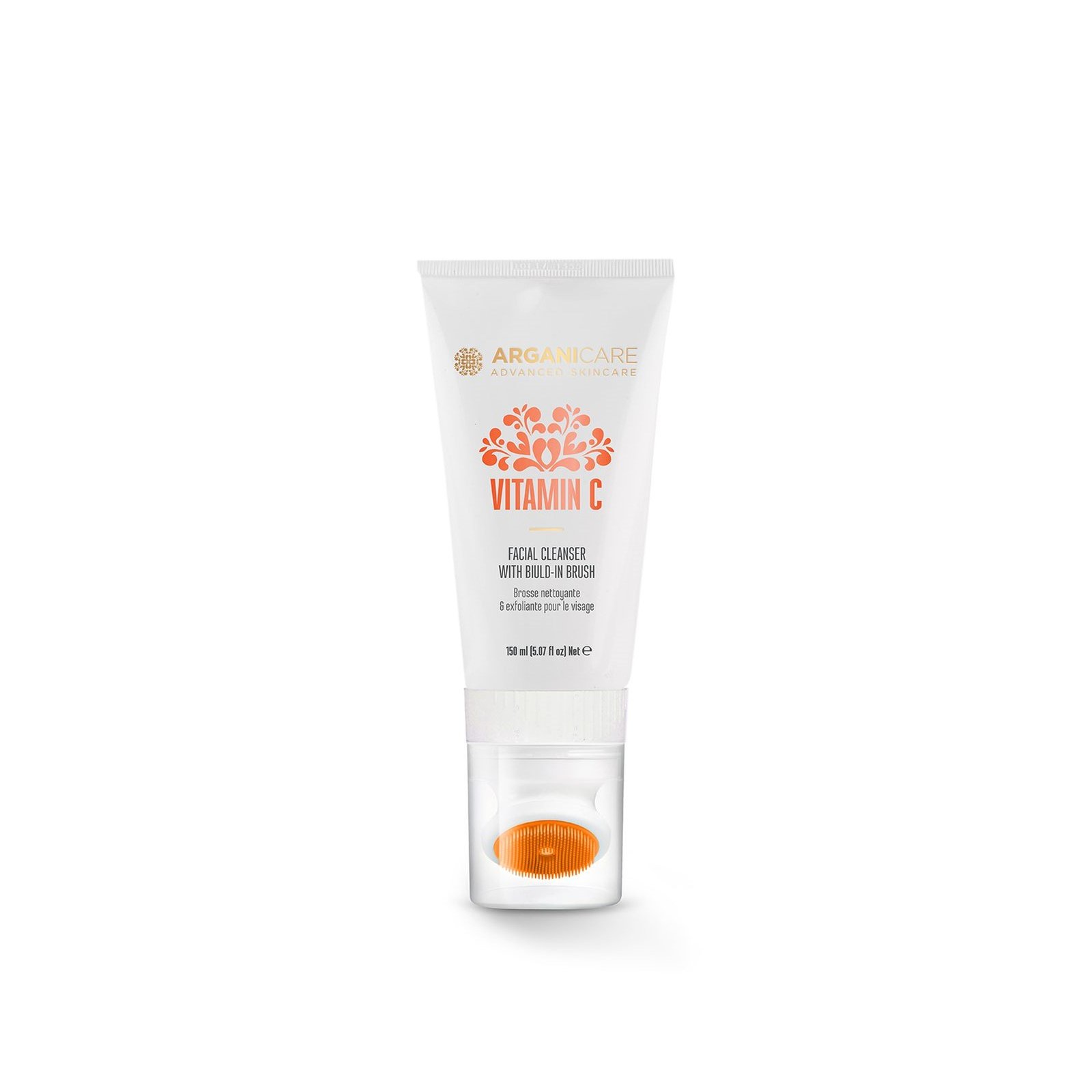 Arganicare Limpiador Facial con Vitamina C con Cepillo Integrado 150ml