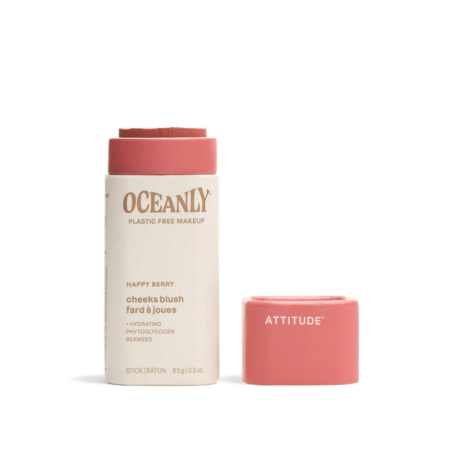 ATTITUDE Oceanly Cheeks Blush Stick Happy Berry 8.5g (0.3oz)