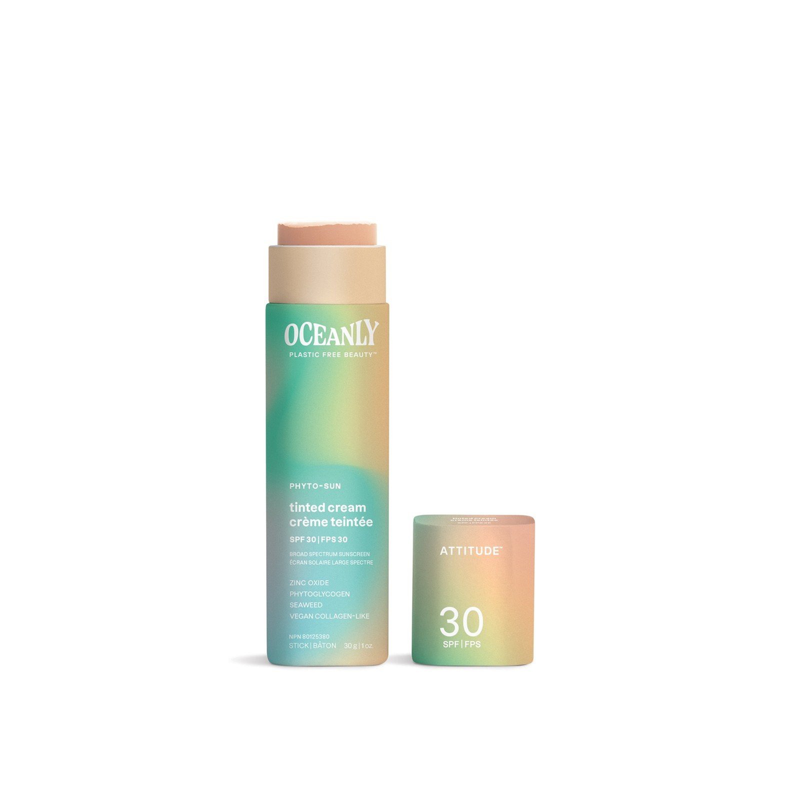 ATTITUDE Oceanly كريم ملون SPF30 30g