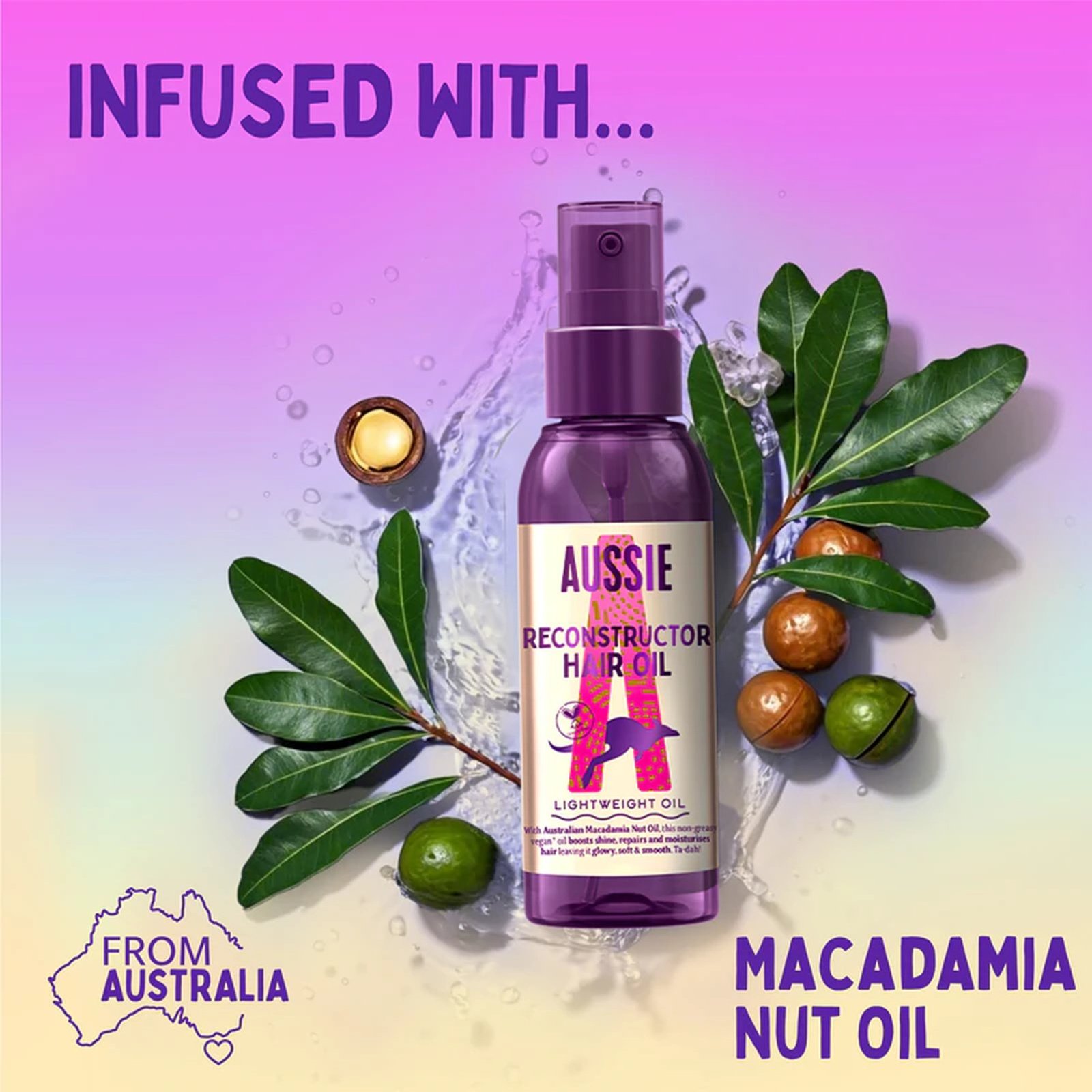 Aussie Reconstructor Hair Oil Lightweight Oil 100ml