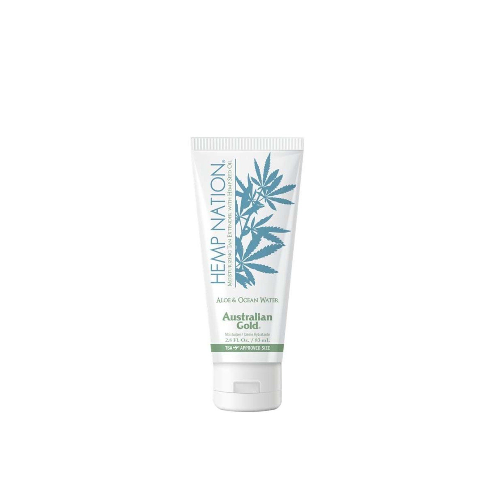 Australian Gold Hemp Nation Prolongateur de Bronzage Hydratant Aloe & Eau de Mer 83ml