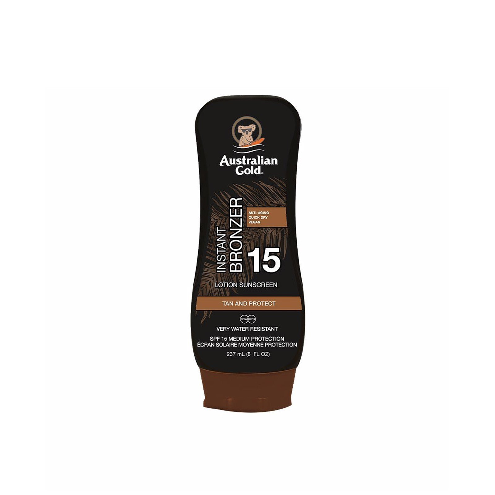 Australian Gold Instant Bronzer Lotion Sunscreen SPF15 237ml