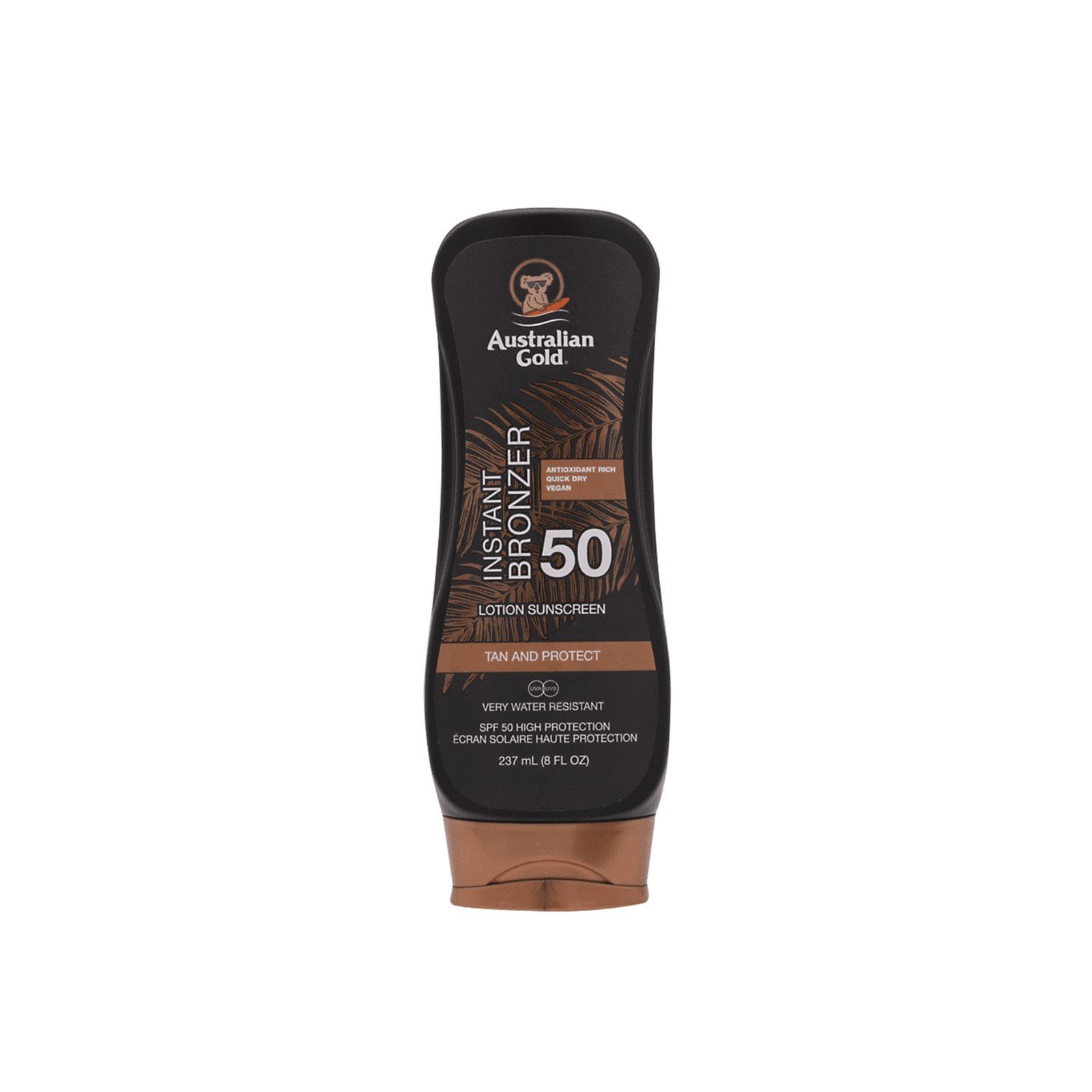 Australian Gold Instant Bronzer Lotion Sunscreen SPF50 237ml