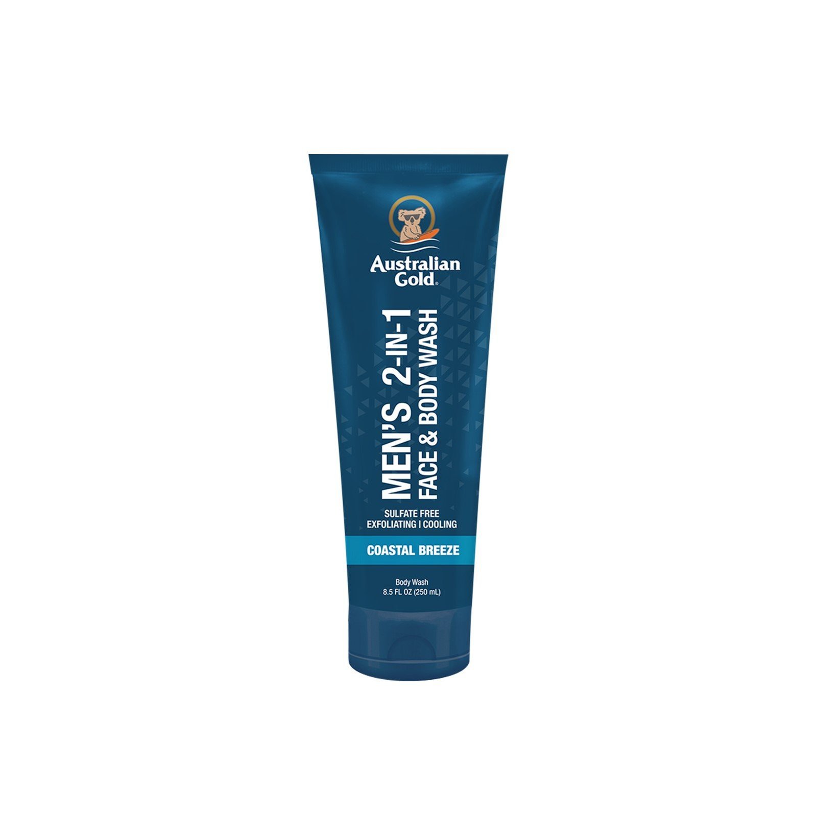 Australian Gold Homens's 2-In-1 Rosto & Sabonete Líquido Coastal Breeze 250ml