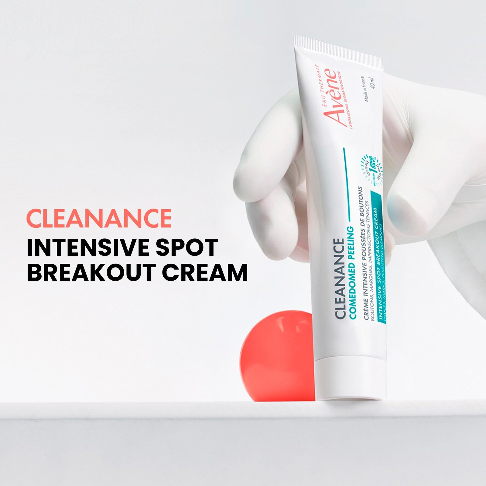 Avène Cleanance Comedomed Intensiv Peeling Fläckar Utbrott Kräm Akne 40ml