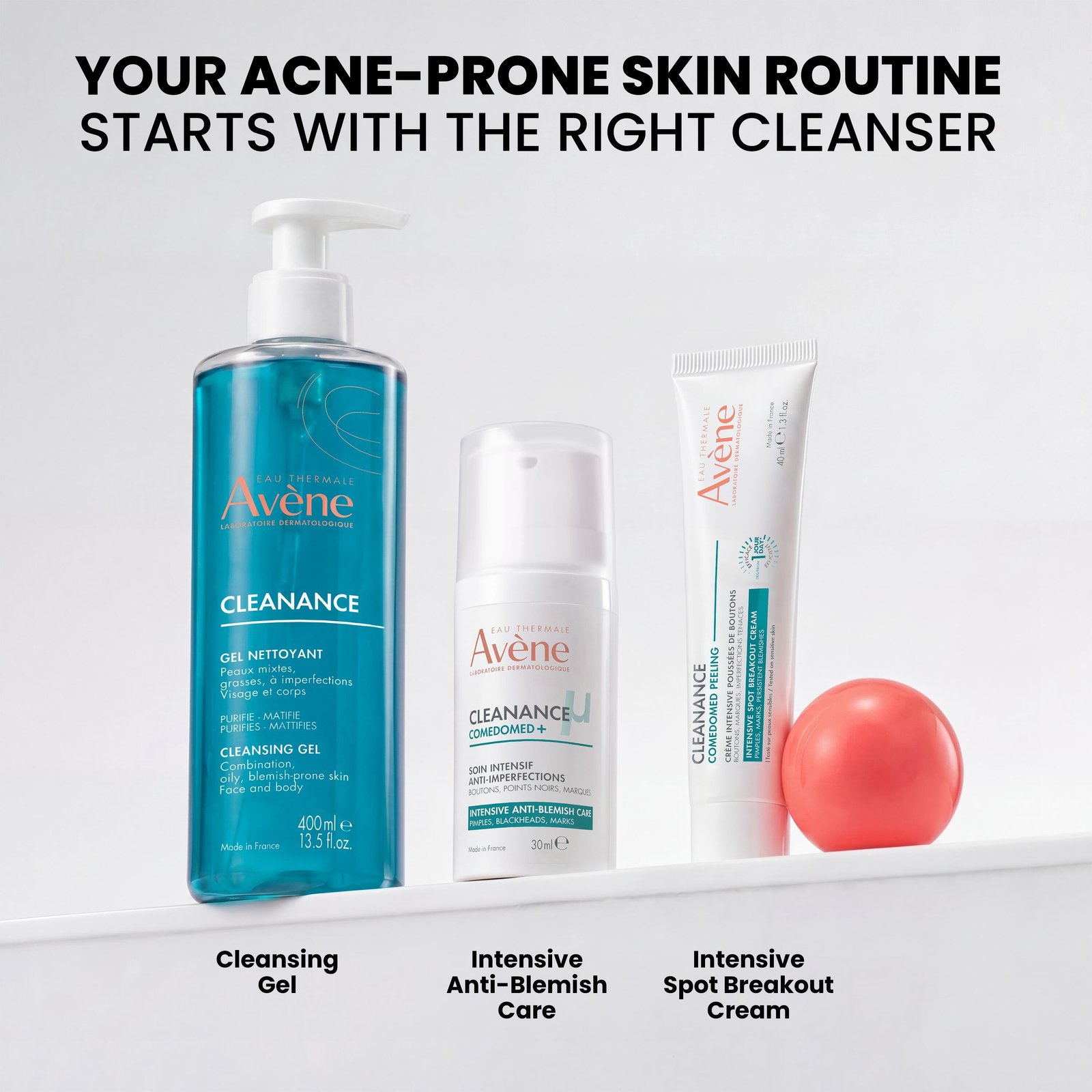 Avène Cleanance Comedomed Intensiv Peeling Fläckar Utbrott Kräm Akne 40ml