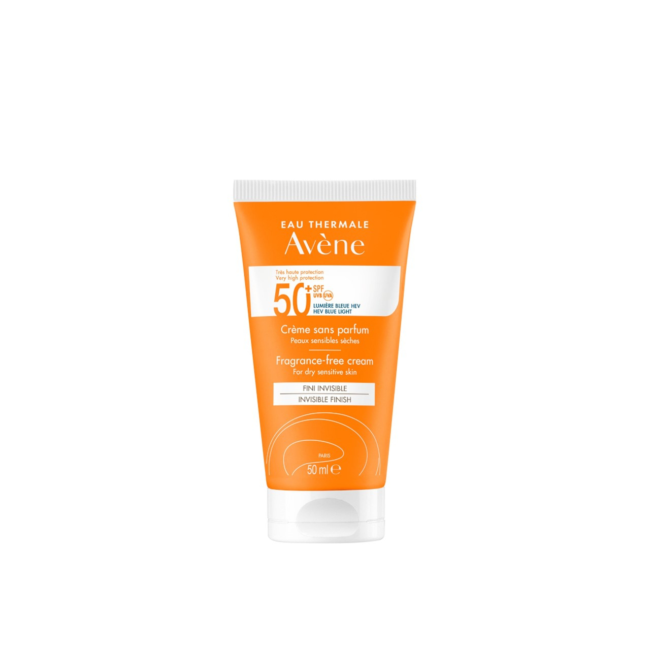 Avène Sun Creme Muito Alta Proteção Sem Perfume SPF50+ Protetor Solar 50ml