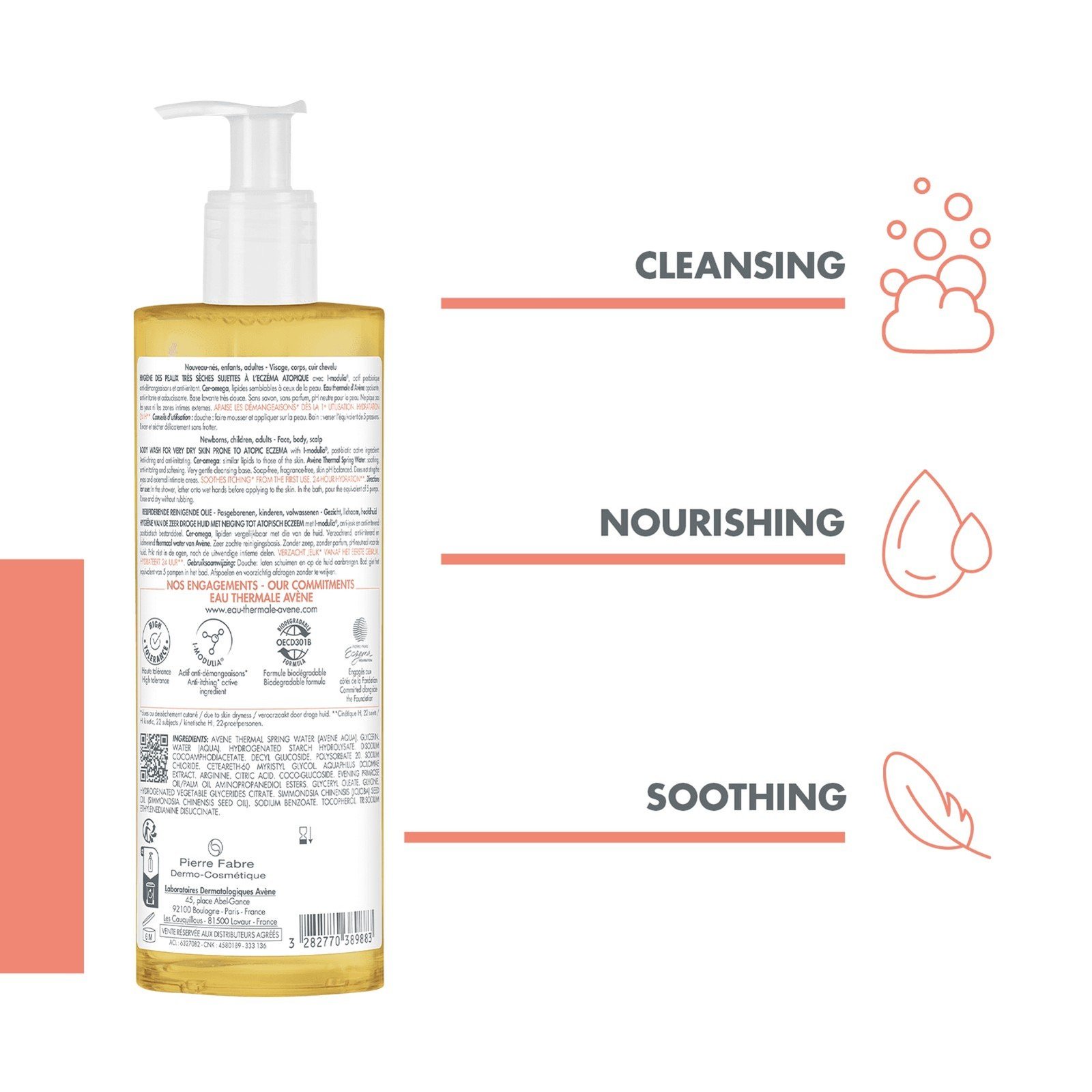 Avène XeraCalm A.D Lipiden-Aanvullende Reinigingsolie 750ml