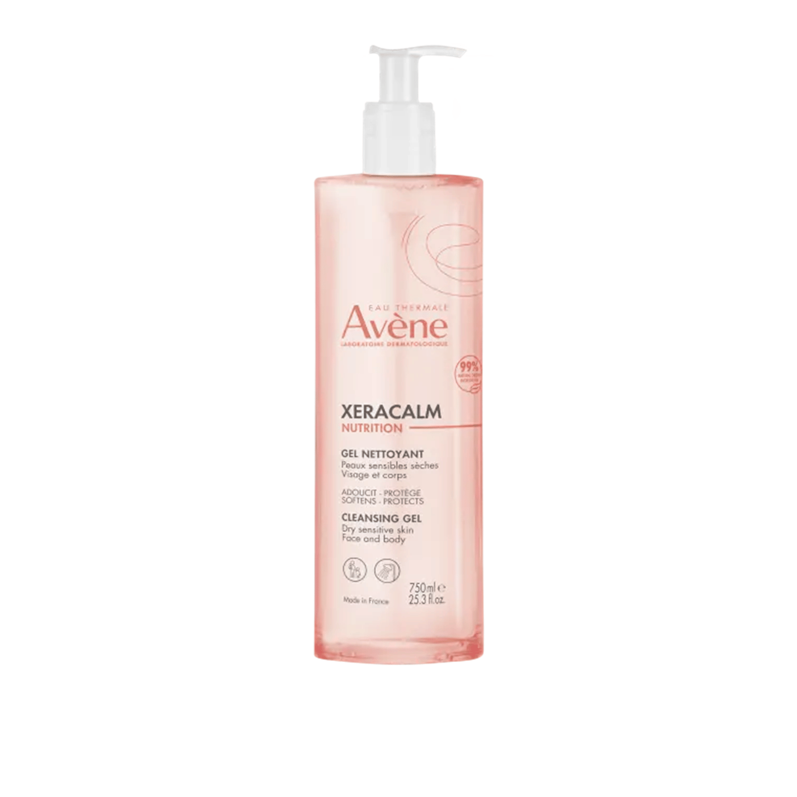 Avène XeraCalm Nutrition Cleansing Gel Dry Skin 750ml (25.36floz) USA
