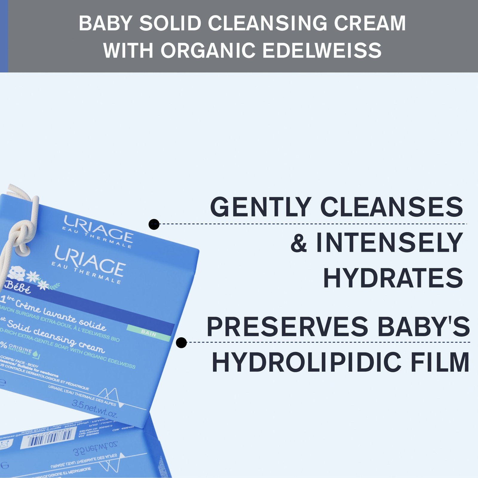 Uriage Baby 1st Solid Cleansing Cream 100g