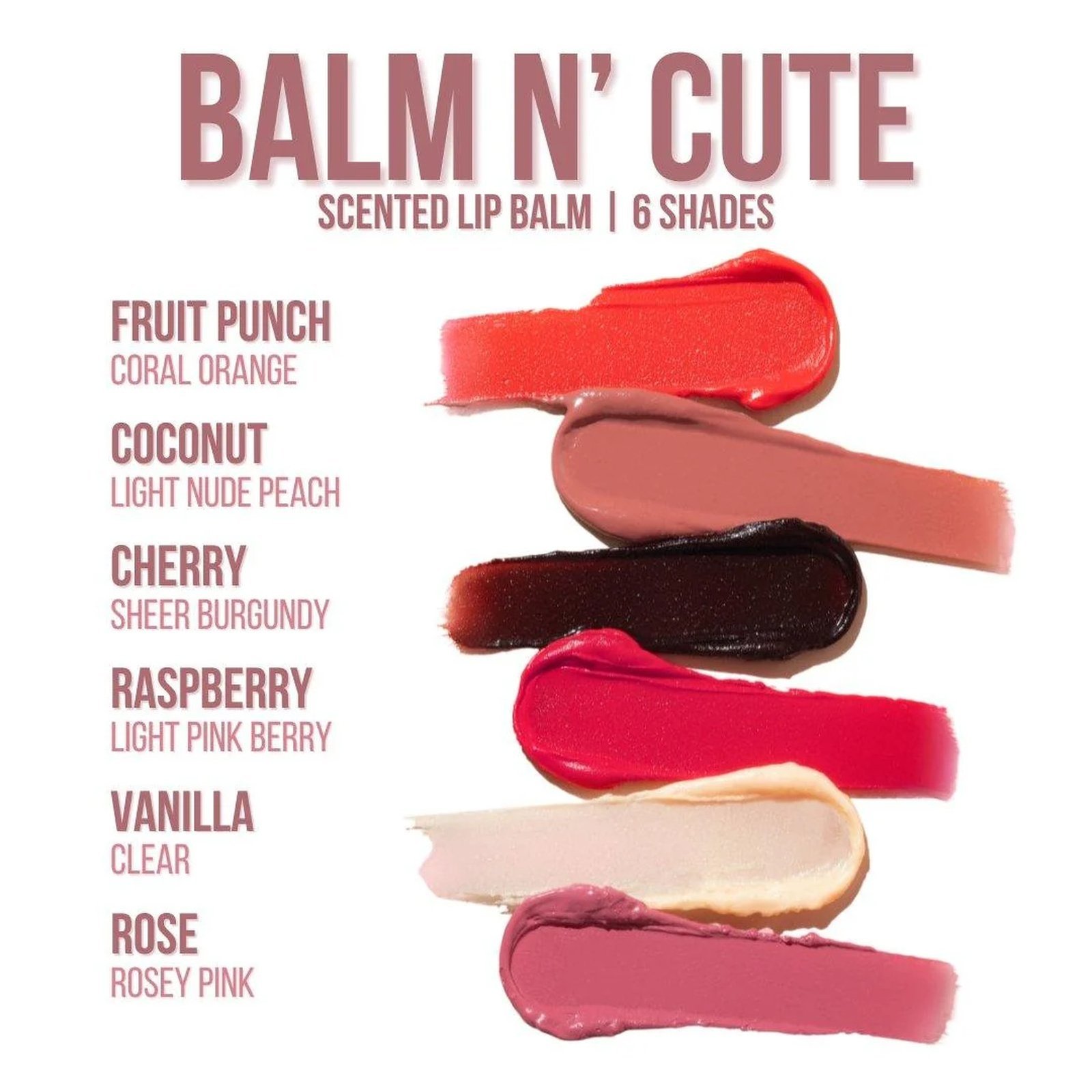 Beauty Creations Balm N' Cute Tinted Lip Balm Fruit Punch 3.2g