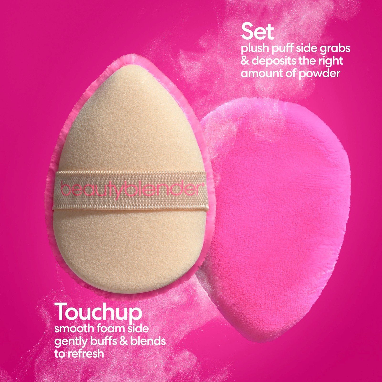 beautyblender قوة Pocket Puff Dual Sided بودرة Puff