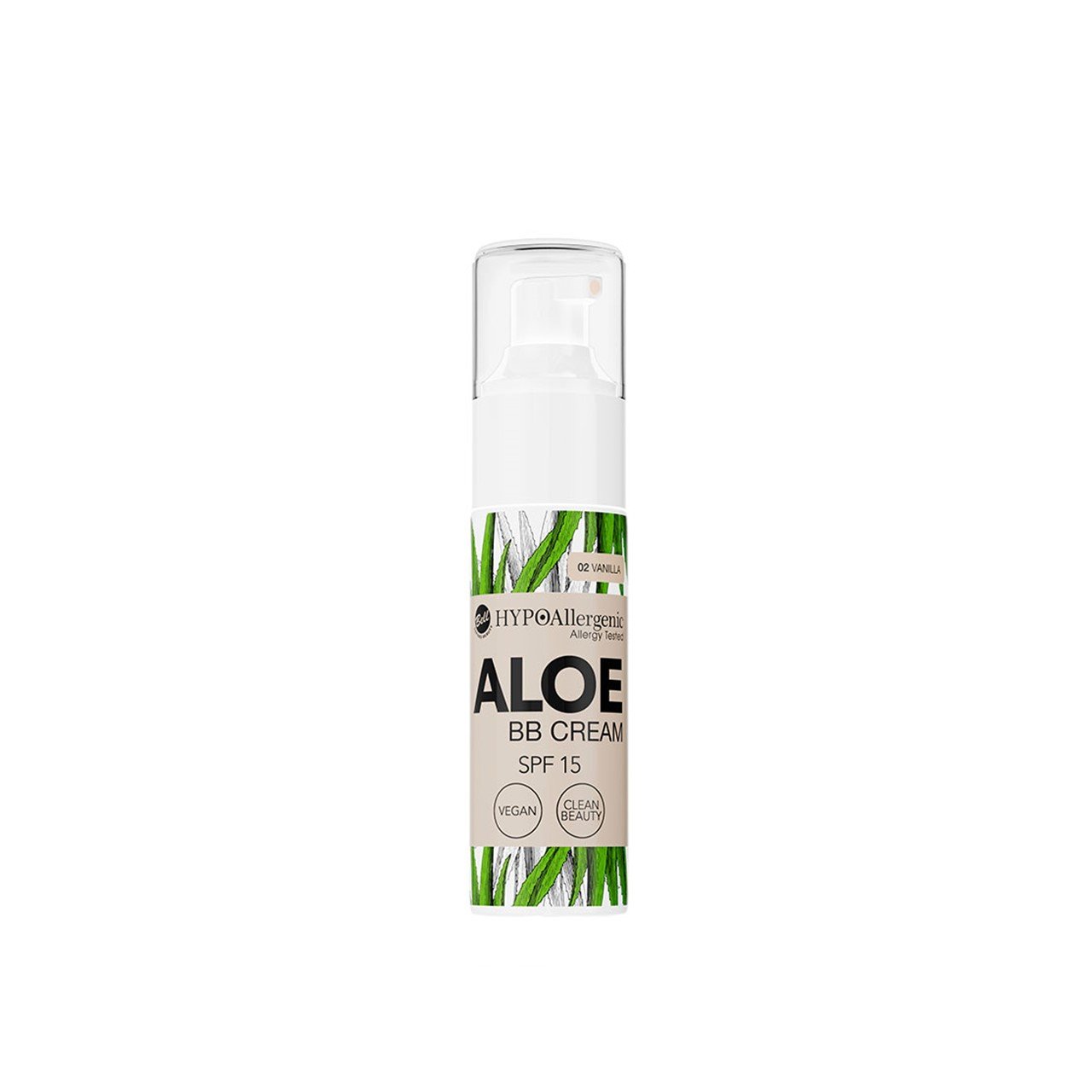 Bell HYPOAllergenic Aloe BB كريم SPF15 02 Vanilla 20g