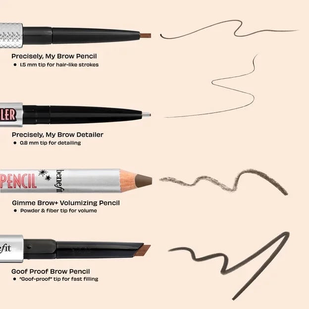 benefit Gimme Brow + Volumizing Pencil 3 Warm Light Brown 1.19g