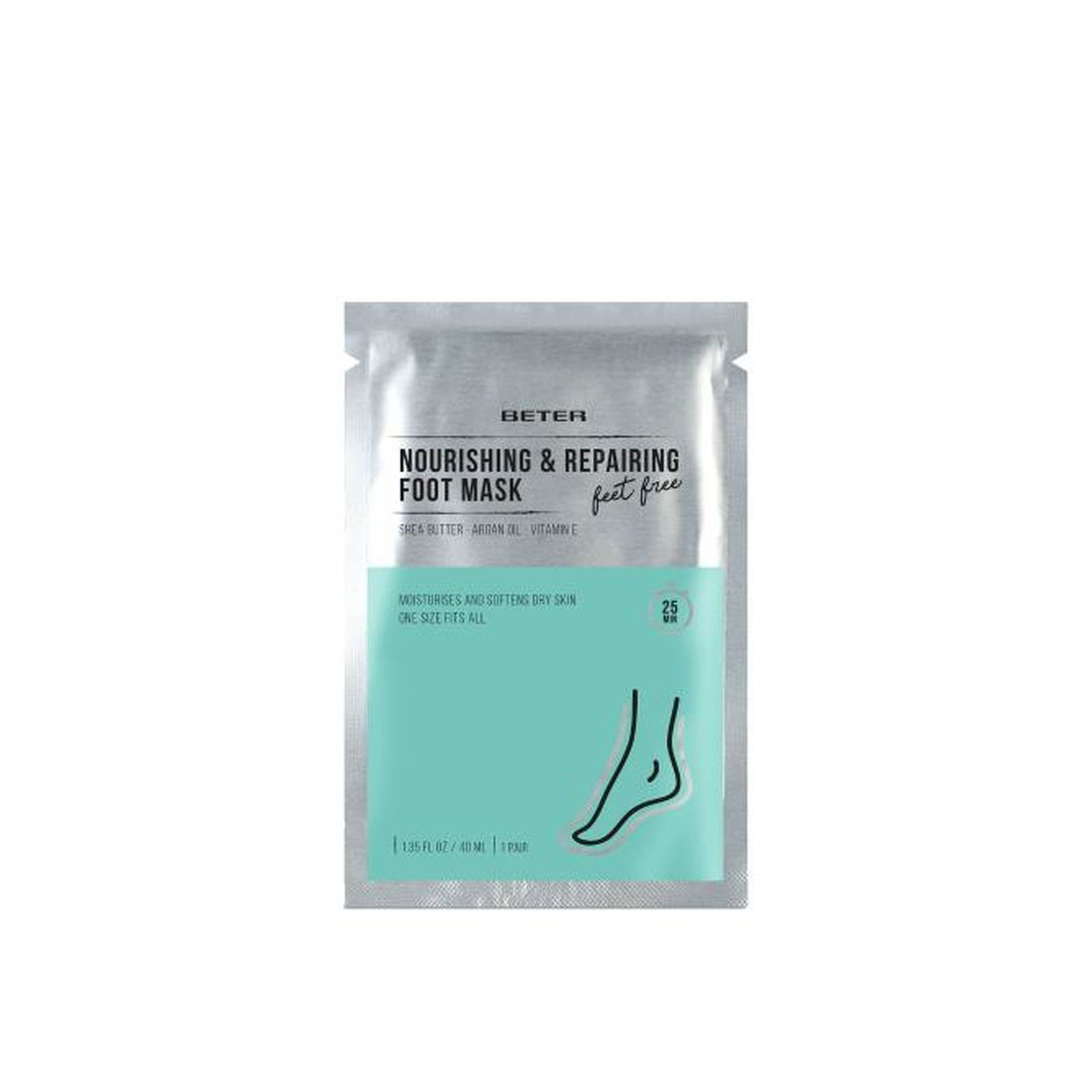 Beter Feet Free! Nourishing & Repairing Foot Mask x1 Pair