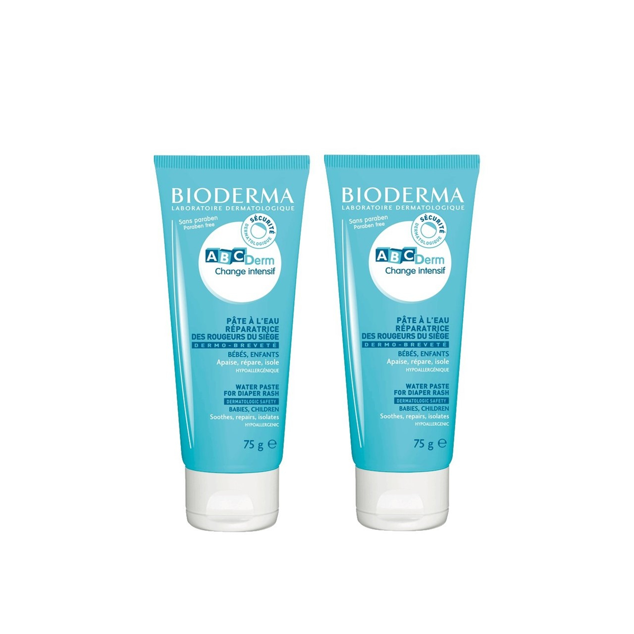 Bioderma ABCDerm Change Intensif Water Paste for Diaper Rash 75g x2