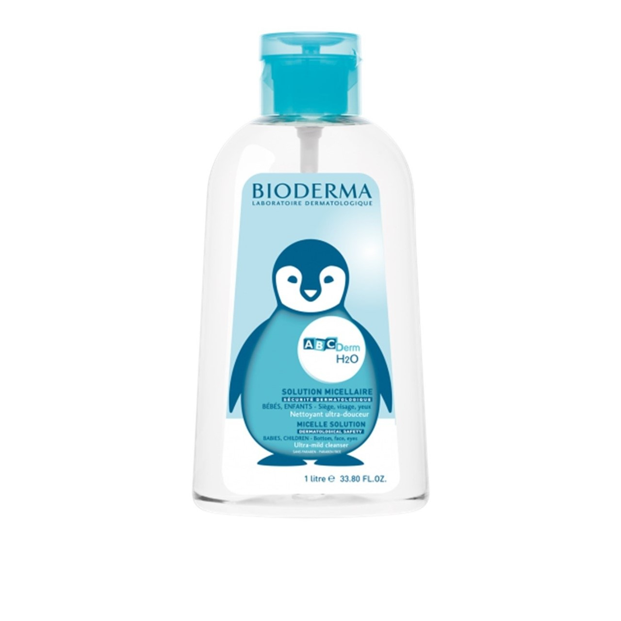 Bioderma ABCDerm H2O Solución Micelar Limpiador Ultra Suave 1L
