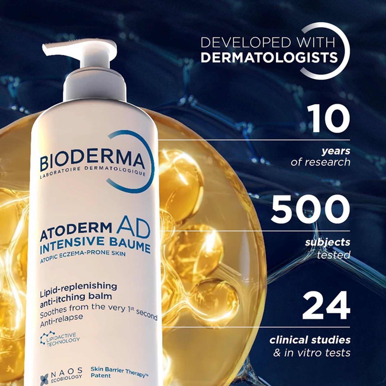 Bioderma Atoderm AD Intensive Baume Lipid-Replenishing Anti-Itching Balm 400ml