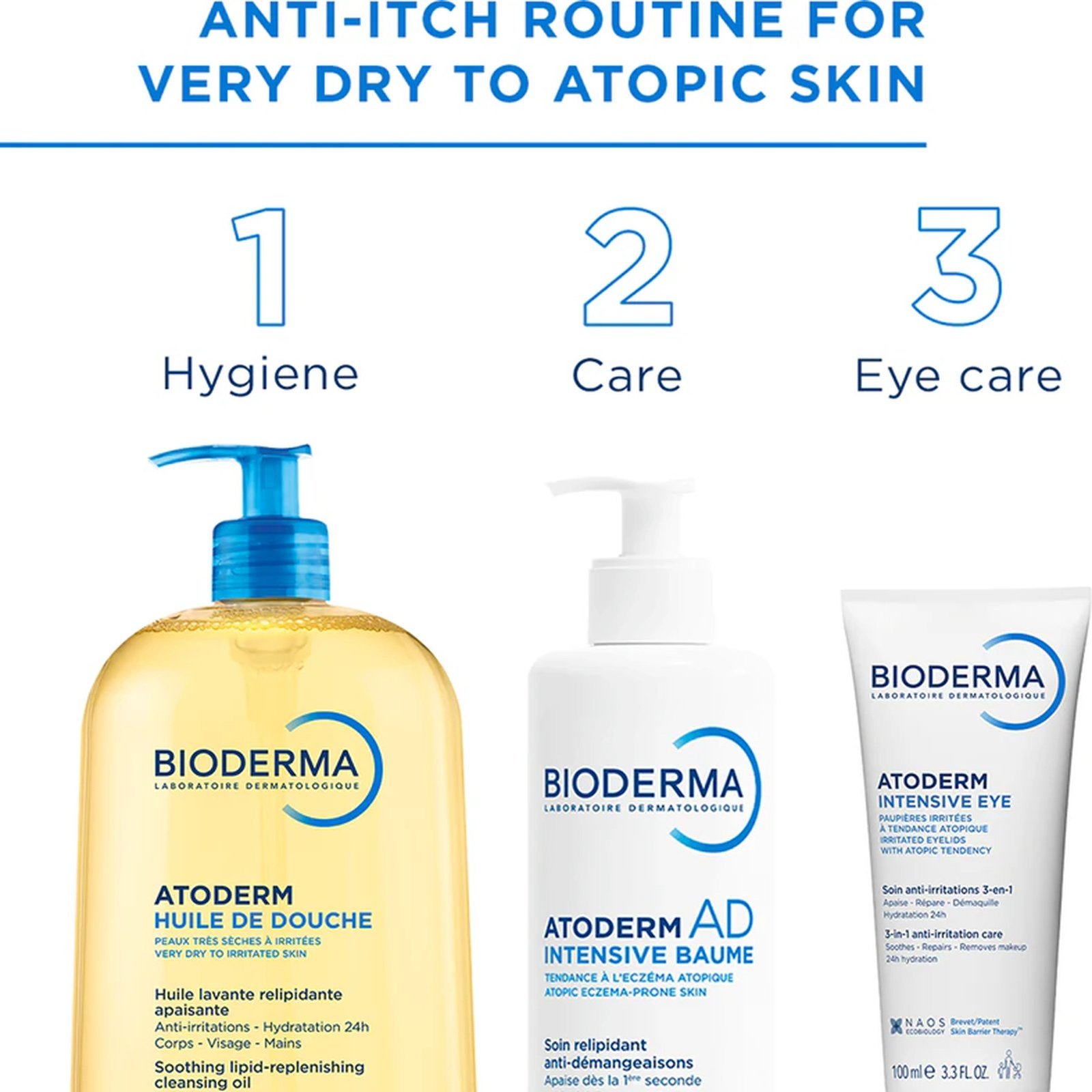 Bioderma Atoderm AD Intensive Baume Lipid-Replenishing Anti-Itching Balm 400ml