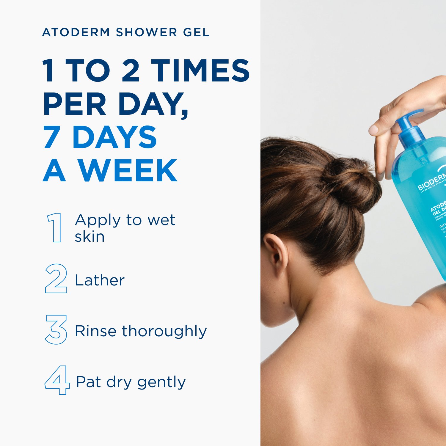 Bioderma Atoderm Gel Douche Gentle Cleansing Gel 1L